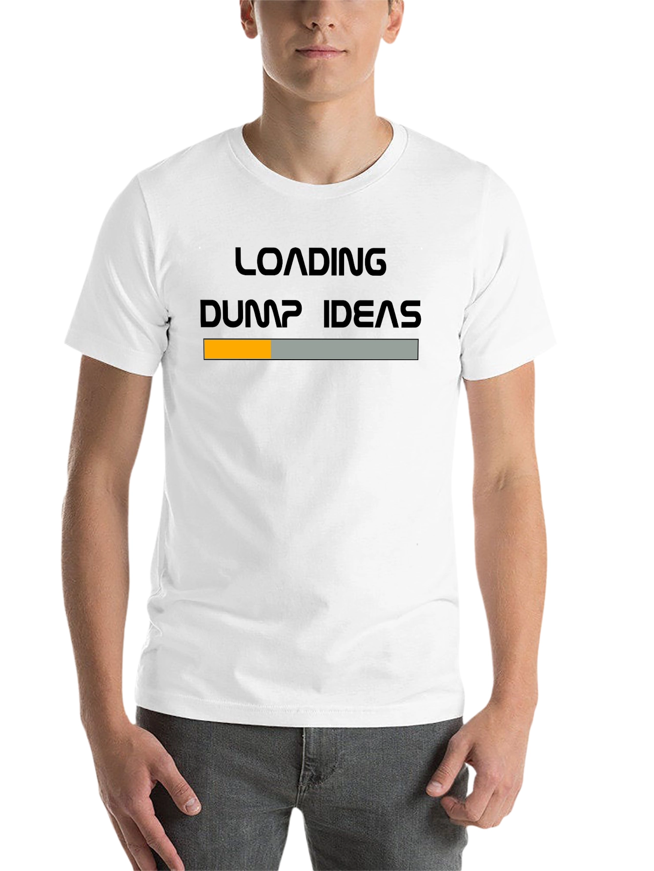 Black Loading Dump Ideas Graphic Tee - Funny Novelty T-Shirt view 14
