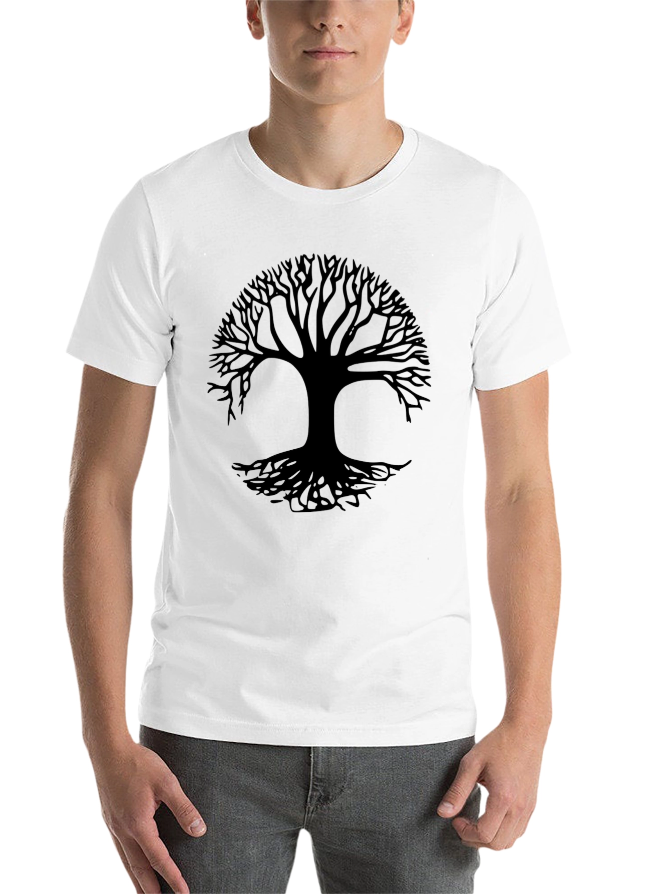 Black Tree of Life Black T-Shirt view 14
