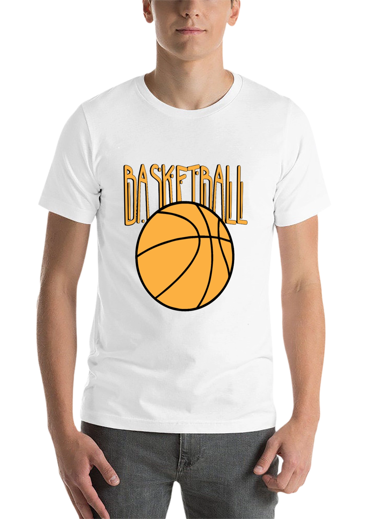 Black Basketball Graphic Black Tee view 14