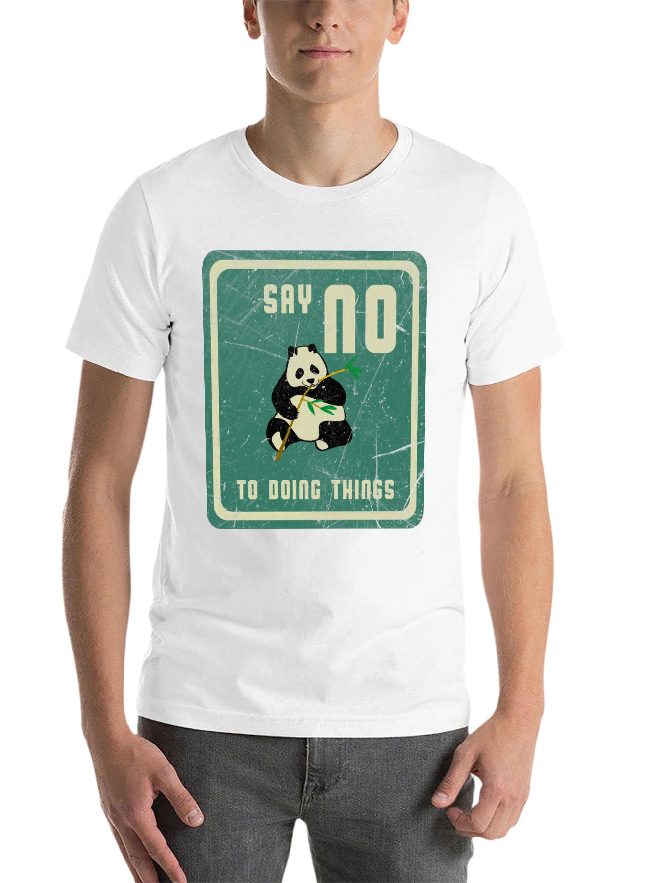 Black Say No To Doing Things T-Shirt view 14