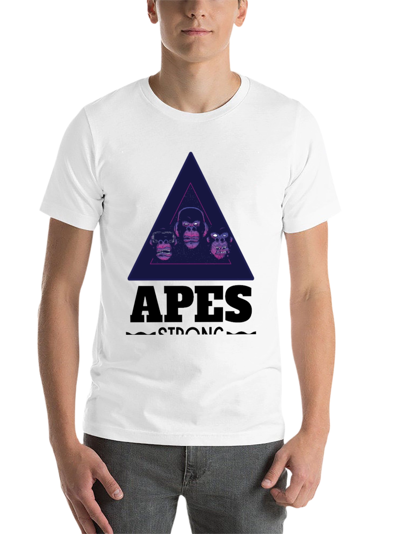 Black Apes Strong Graphic Tee - Black view 14
