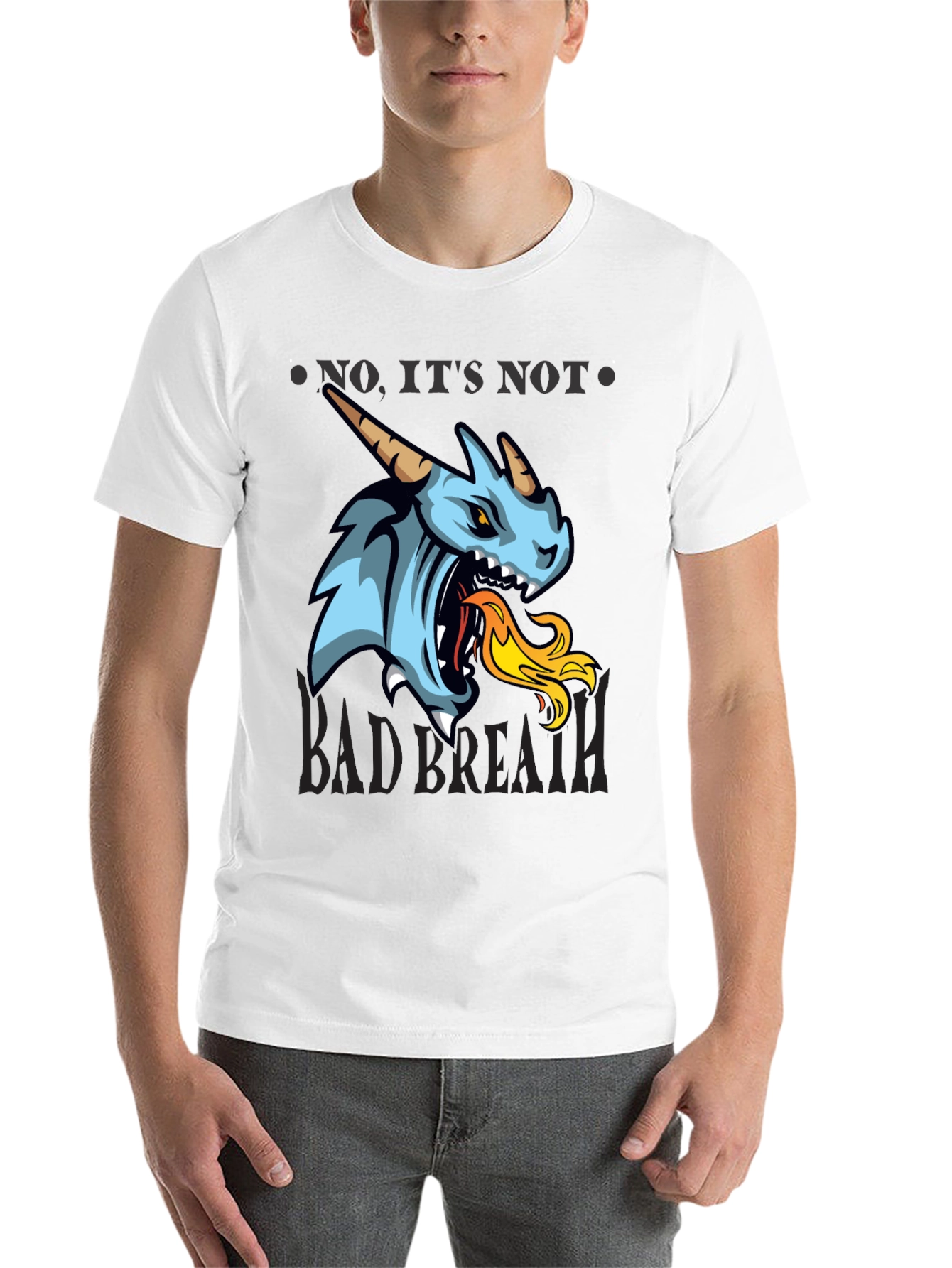 Black Dragon Fire Breath Graphic Tee - Bold & Unique! view 14