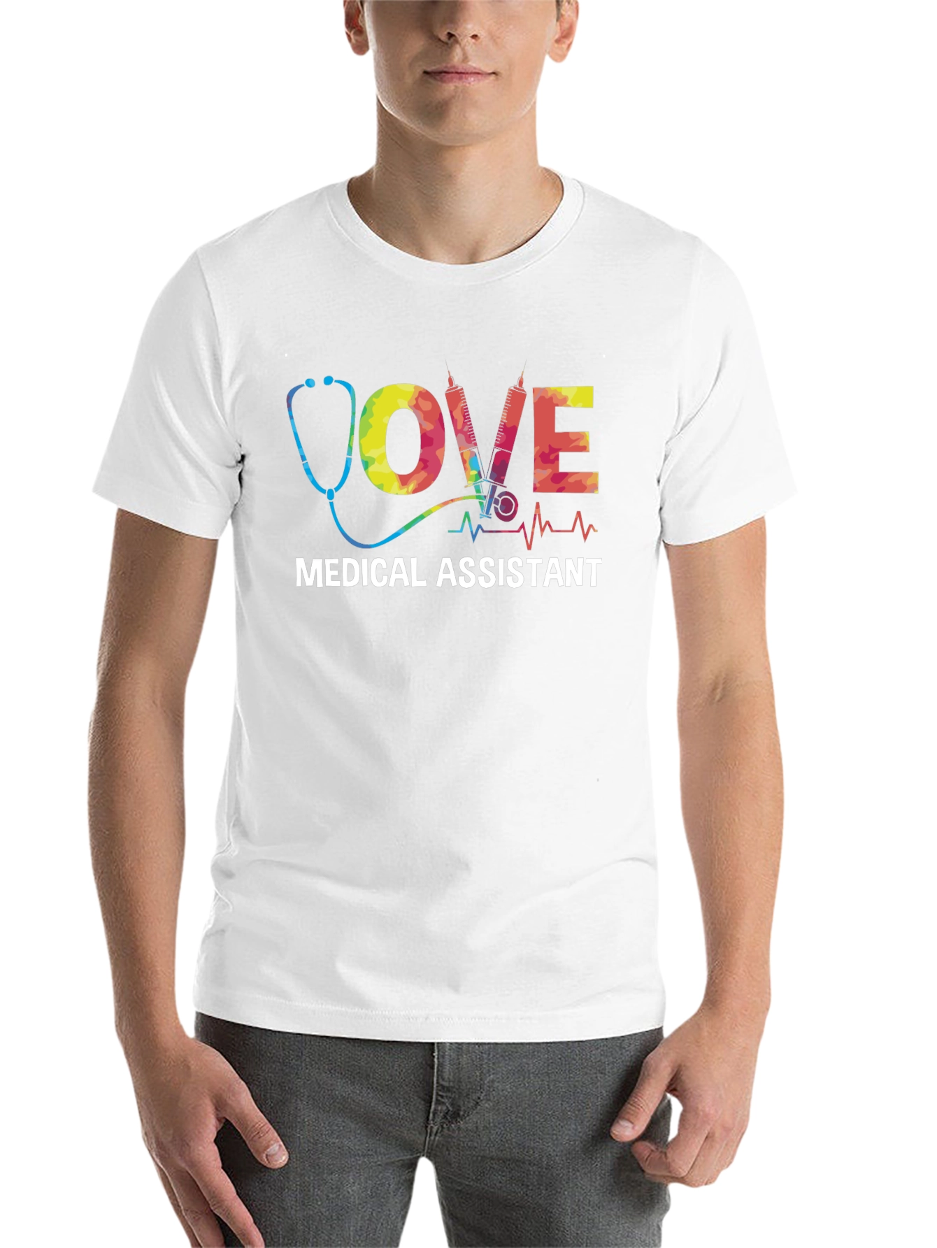Black Medical Assistant Love T-Shirt view 14