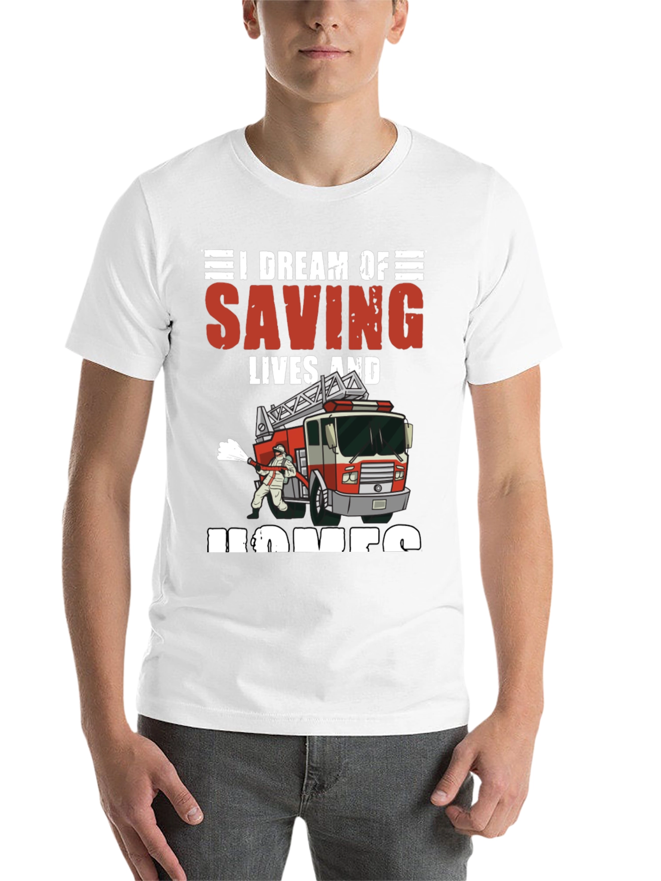 Black Firefighter Dream T-Shirt view 14