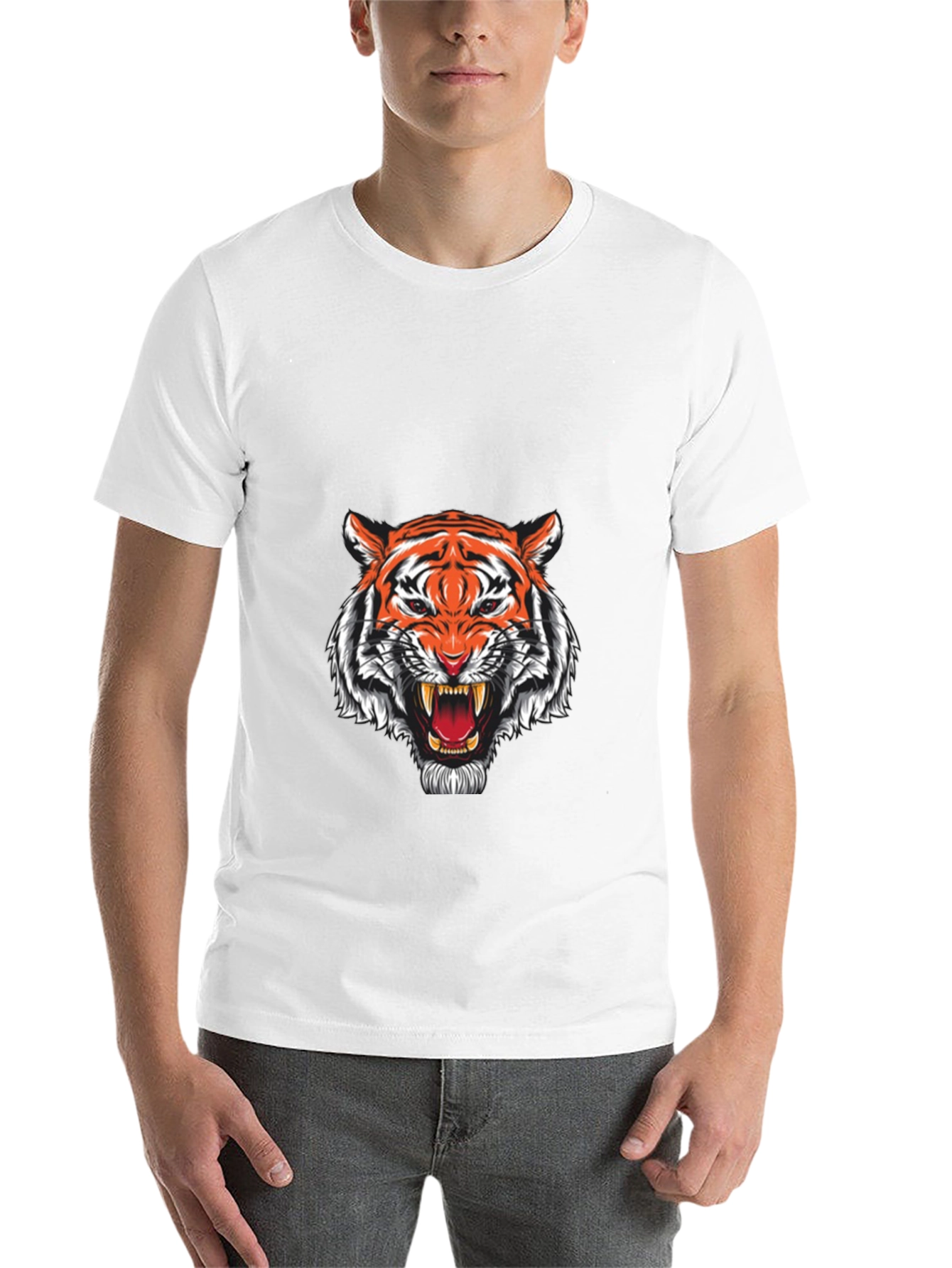 Black Black Tiger Graphic T-Shirt - Fierce Style view 14
