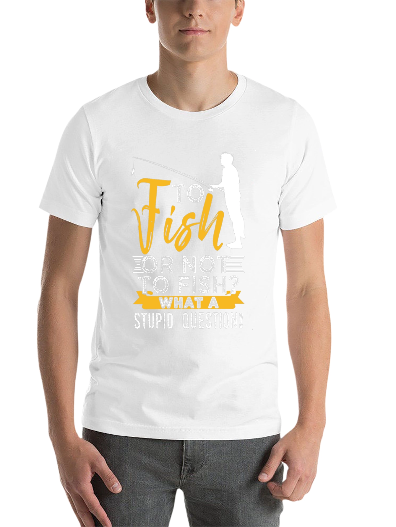 Black Funny Fishing T-Shirt: "To Fish or Not to Fish?" view 14