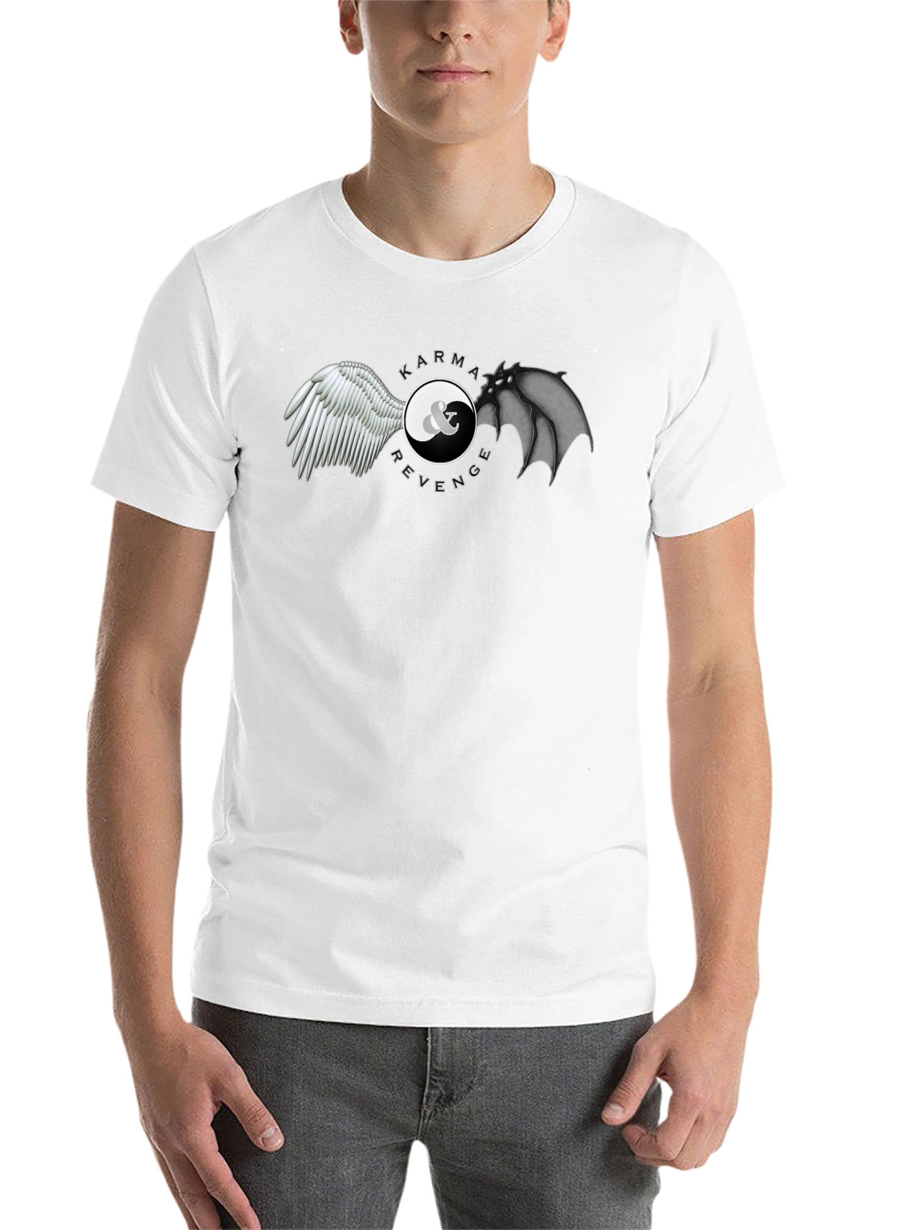 Black Karma & Revenge Graphic T-Shirt - Balance Design view 14