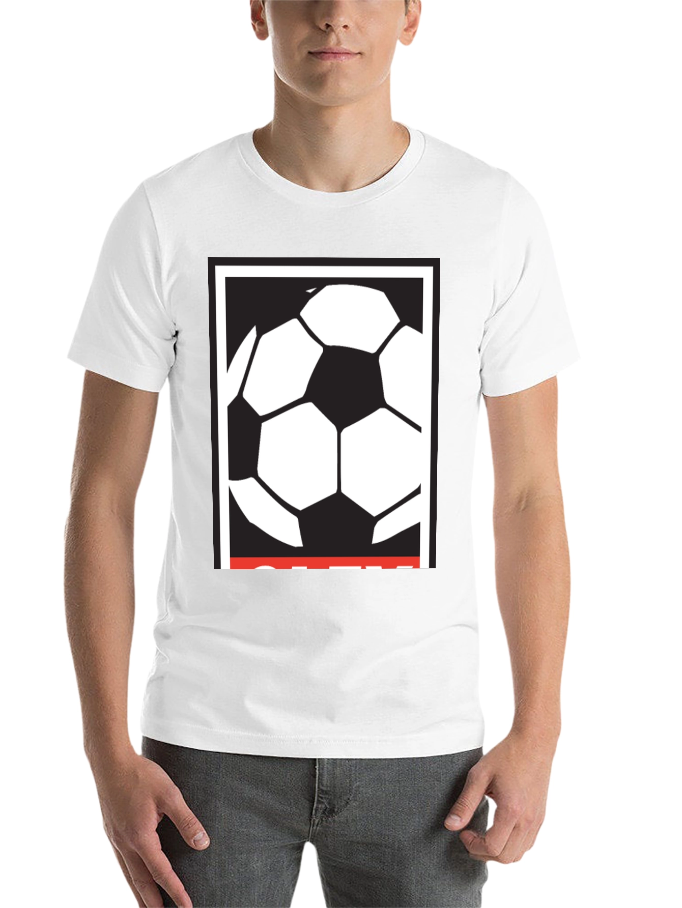 Black Soccer Ball Graphic Tee - Classic Black T-Shirt view 14