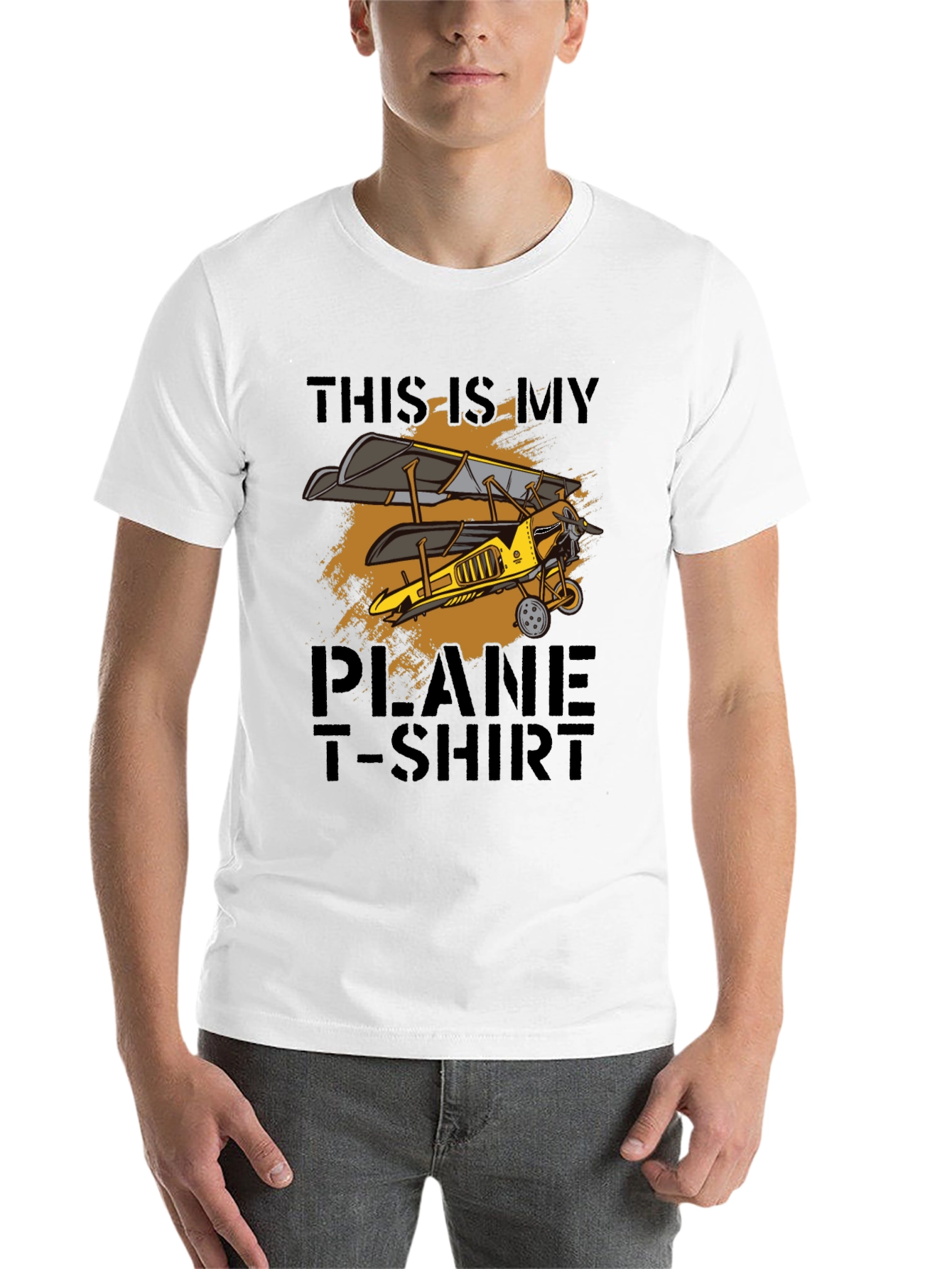 Black Vintage Biplane T-Shirt - Airplane Lover Gift view 14