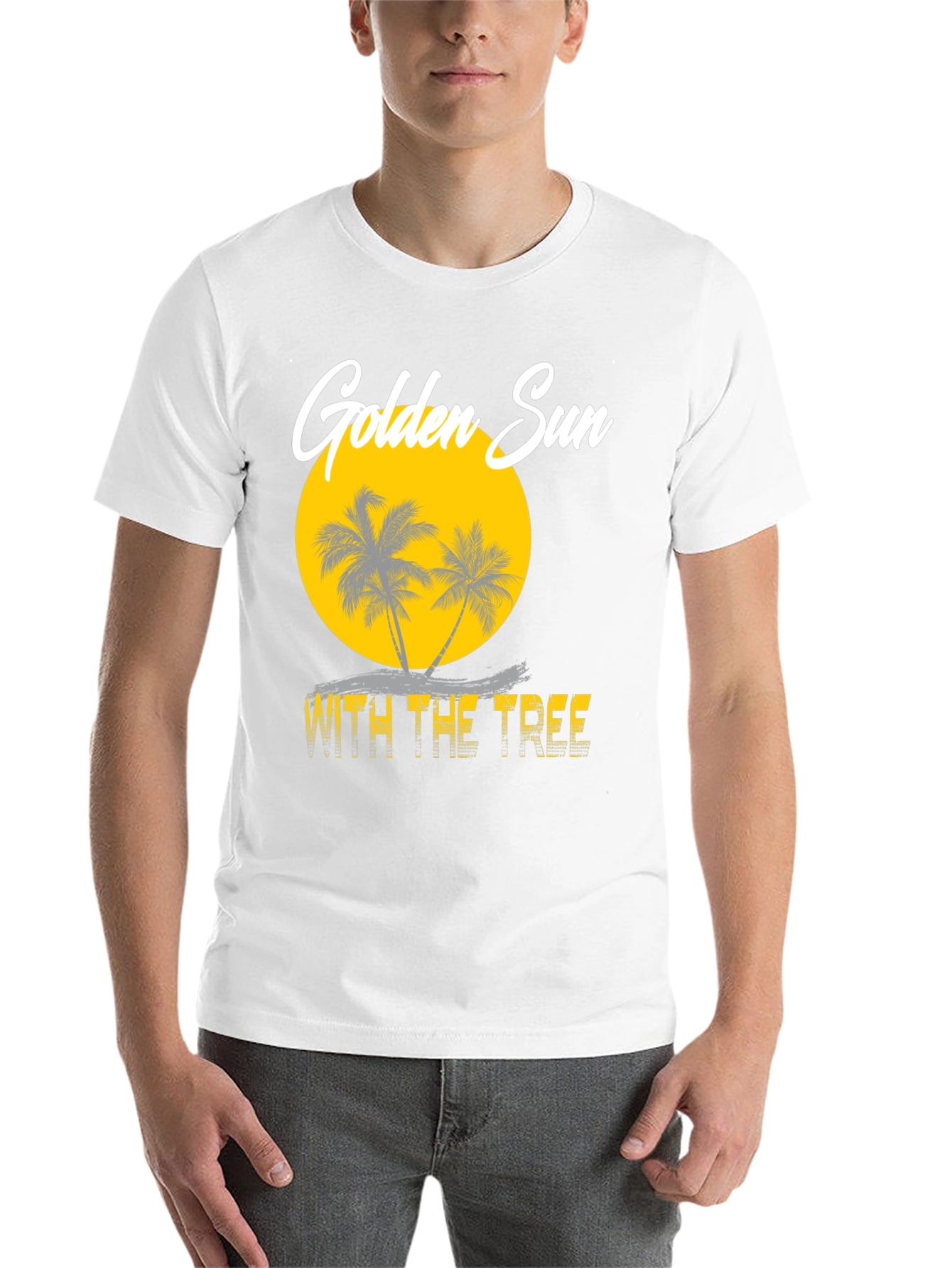 Golden Sun With The Tree Graphic Tee - 14