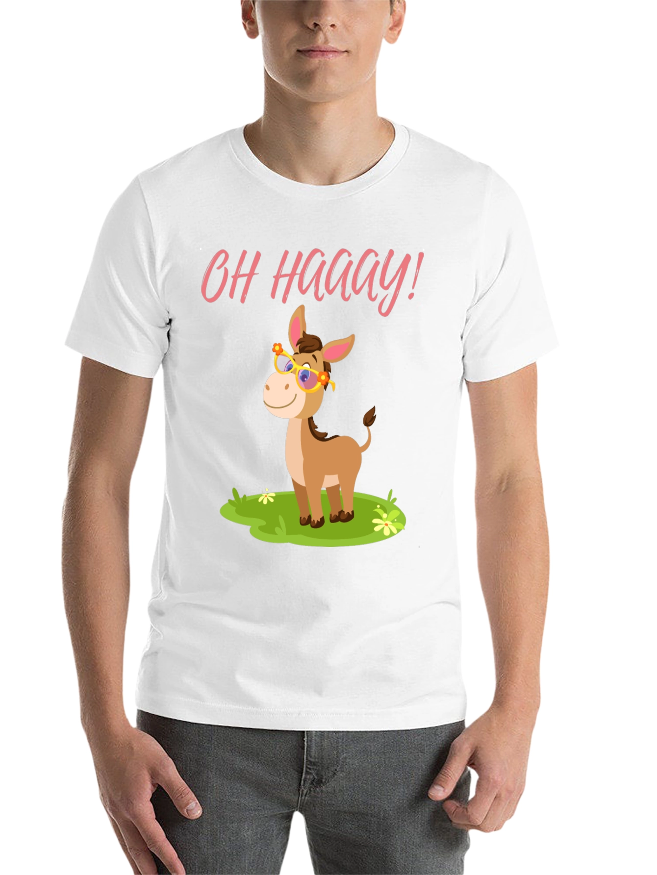 Black Funny Donkey T-Shirt - Oh Haaay! view 14