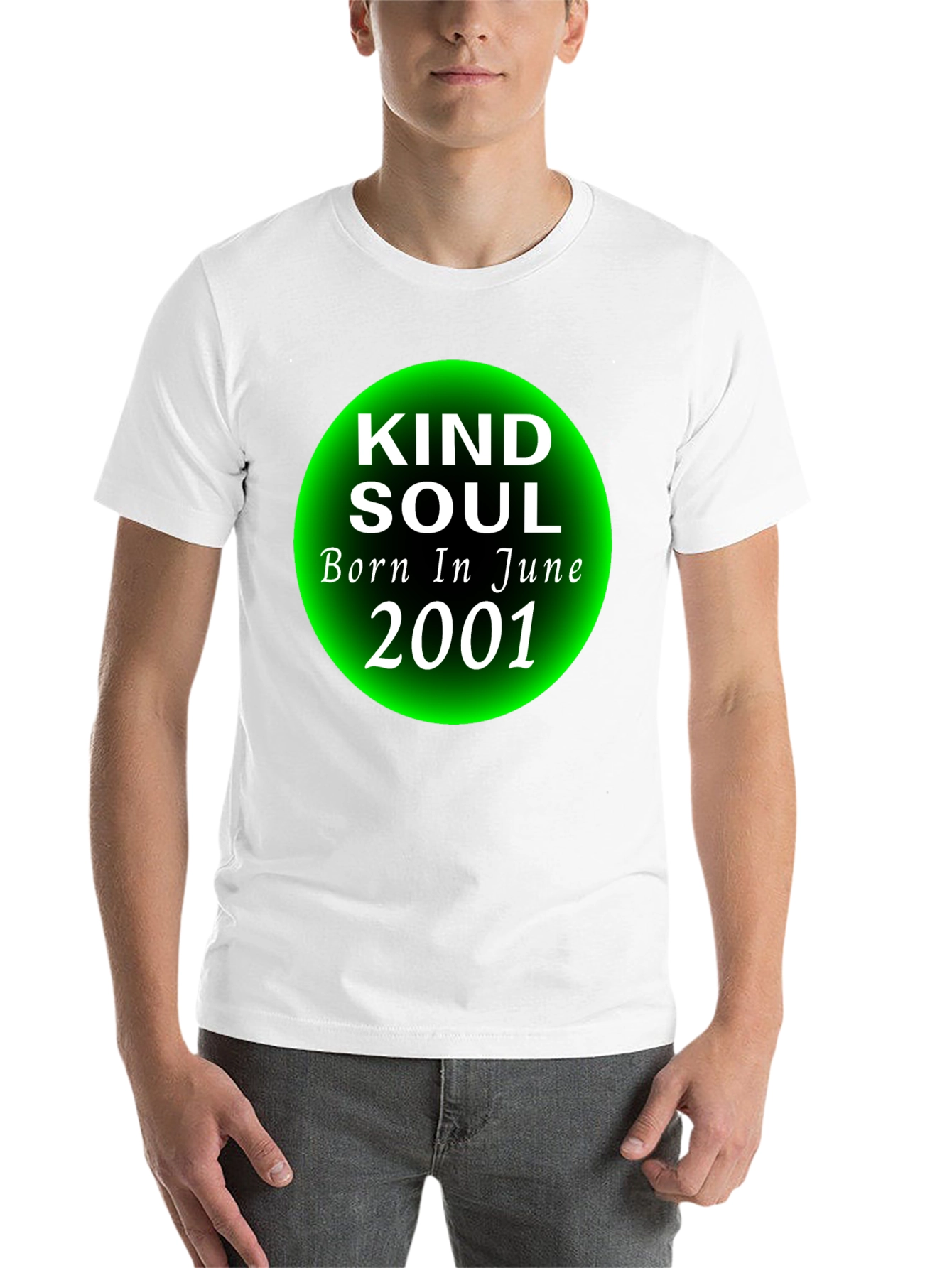 Black Kind Soul Born in June 2001 T-Shirt view 14
