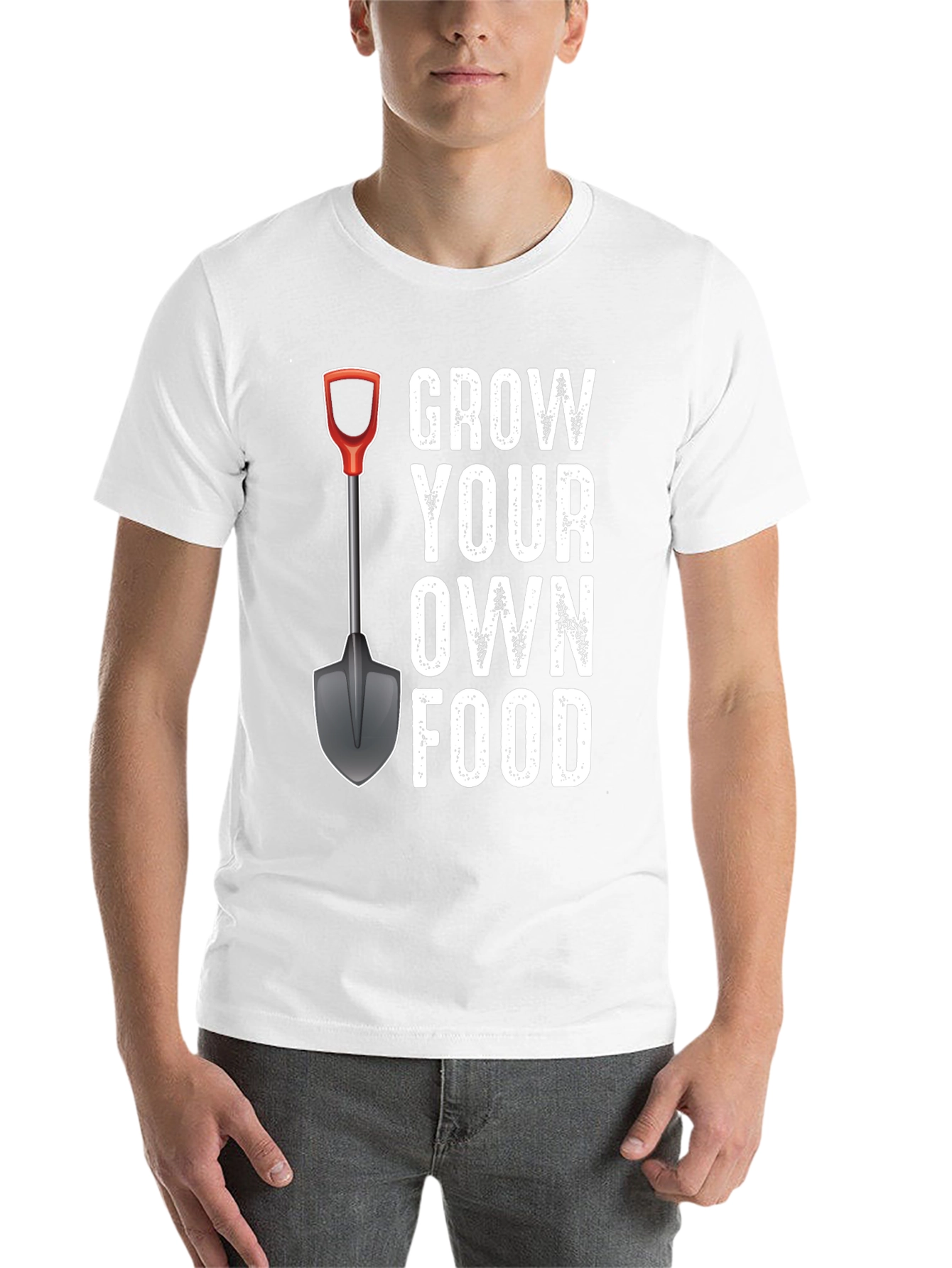 Black Grow Your Own Food T-Shirt Gardening Tee view 14