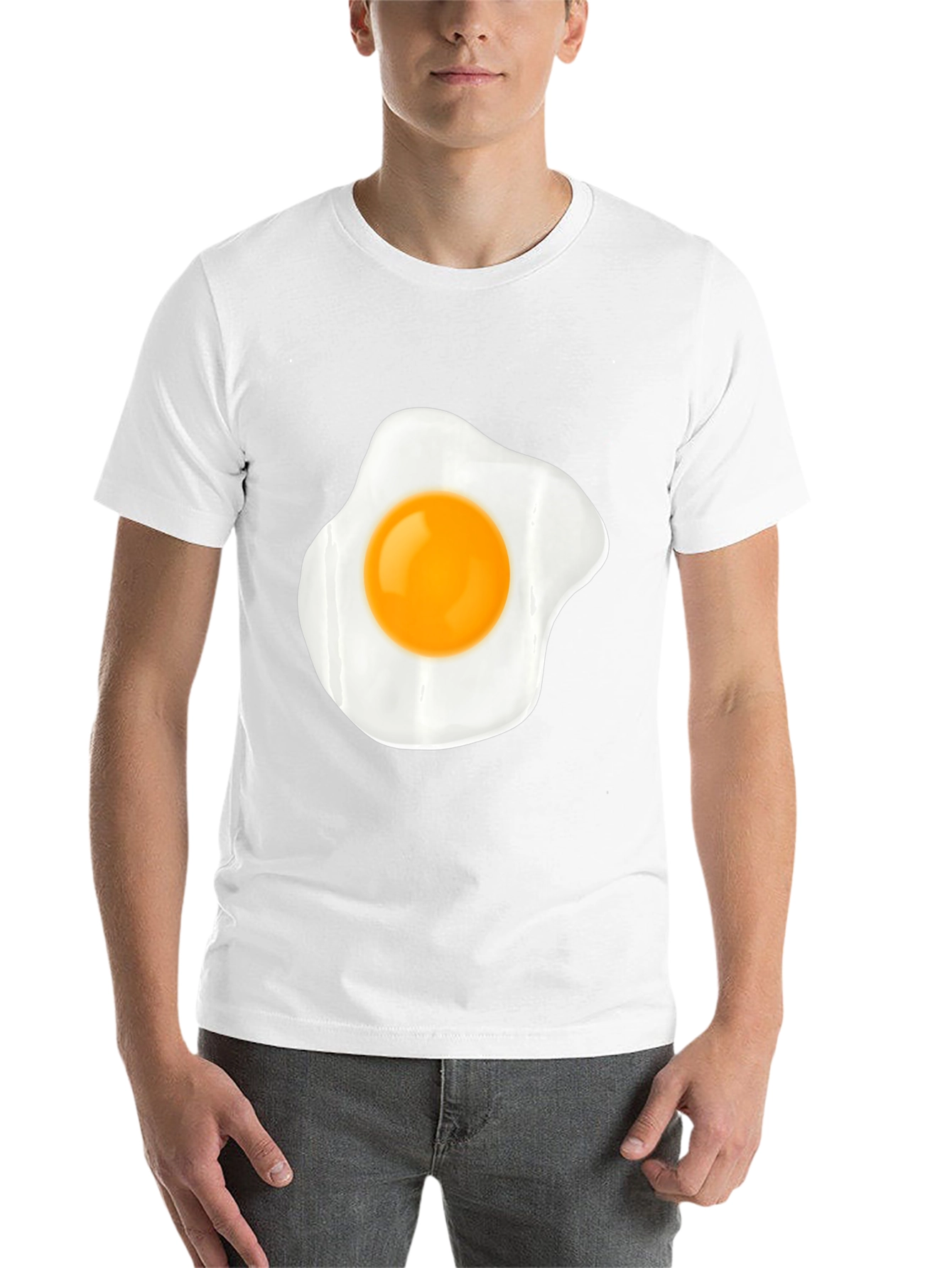 Black Fried Egg Graphic Tee - Unisex Casual Style view 14