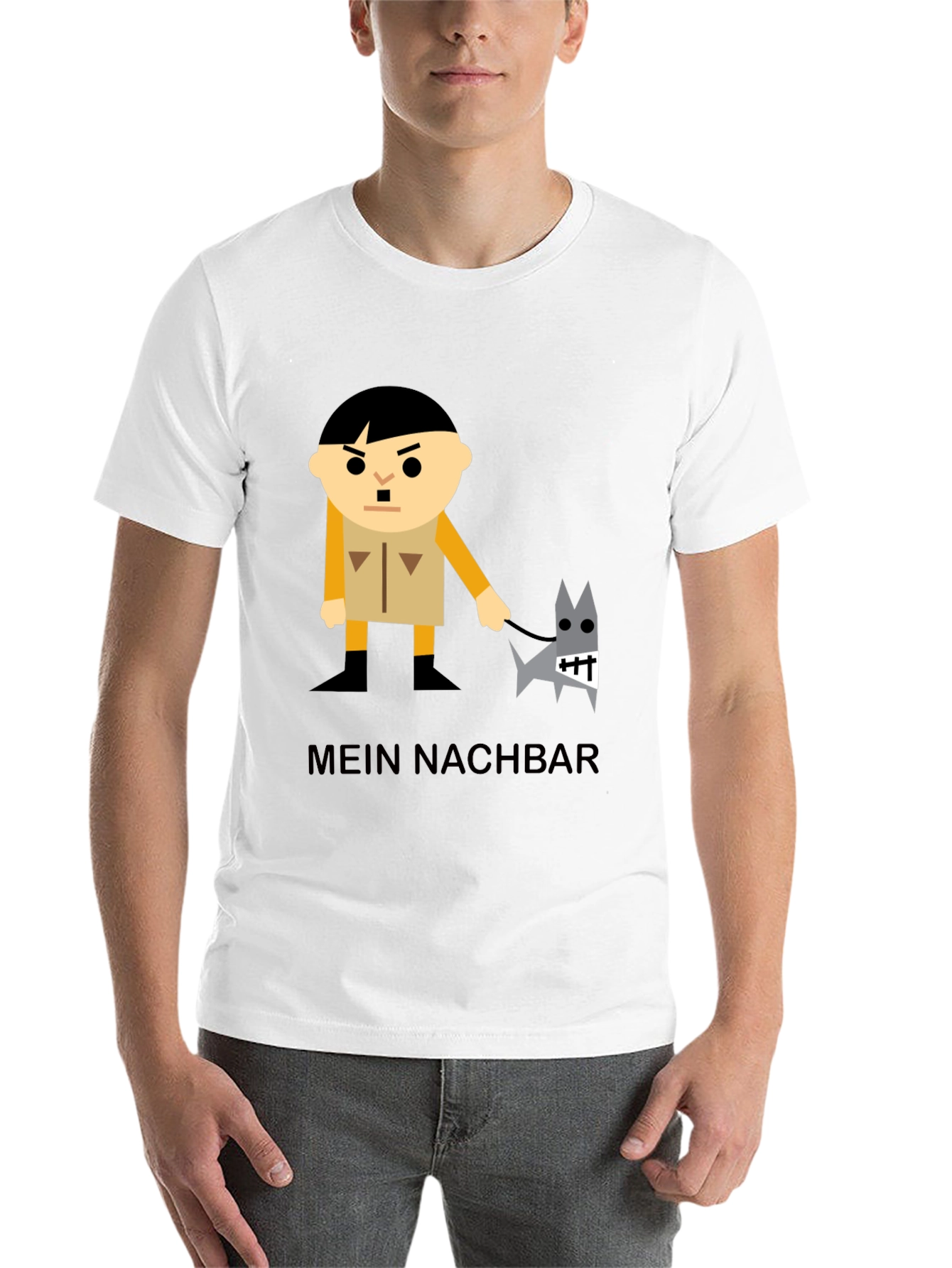 Black Mein Nachbar Graphic T-Shirt - Black view 14