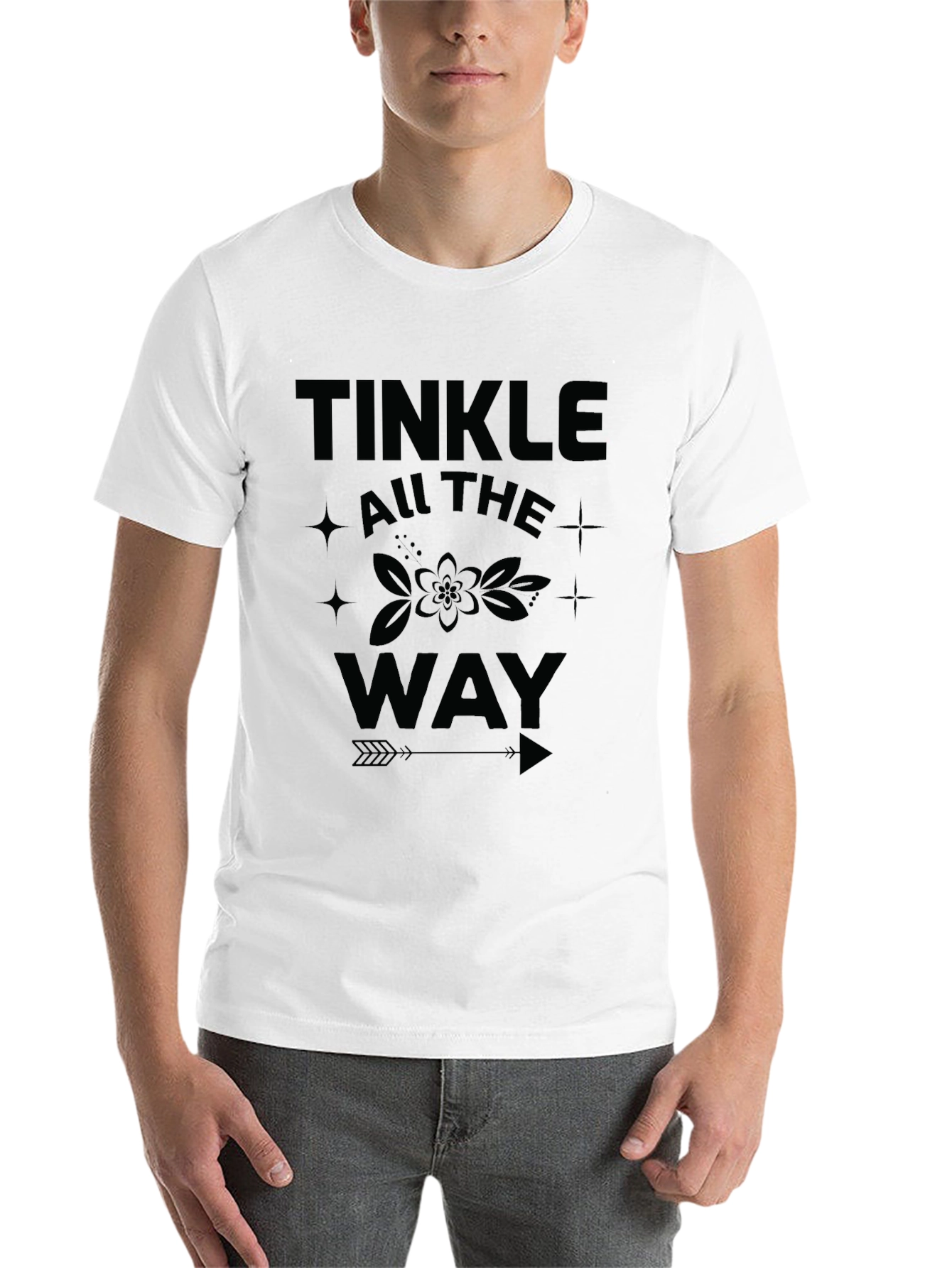 Black Tinkle All the Way Black Graphic Tee view 14
