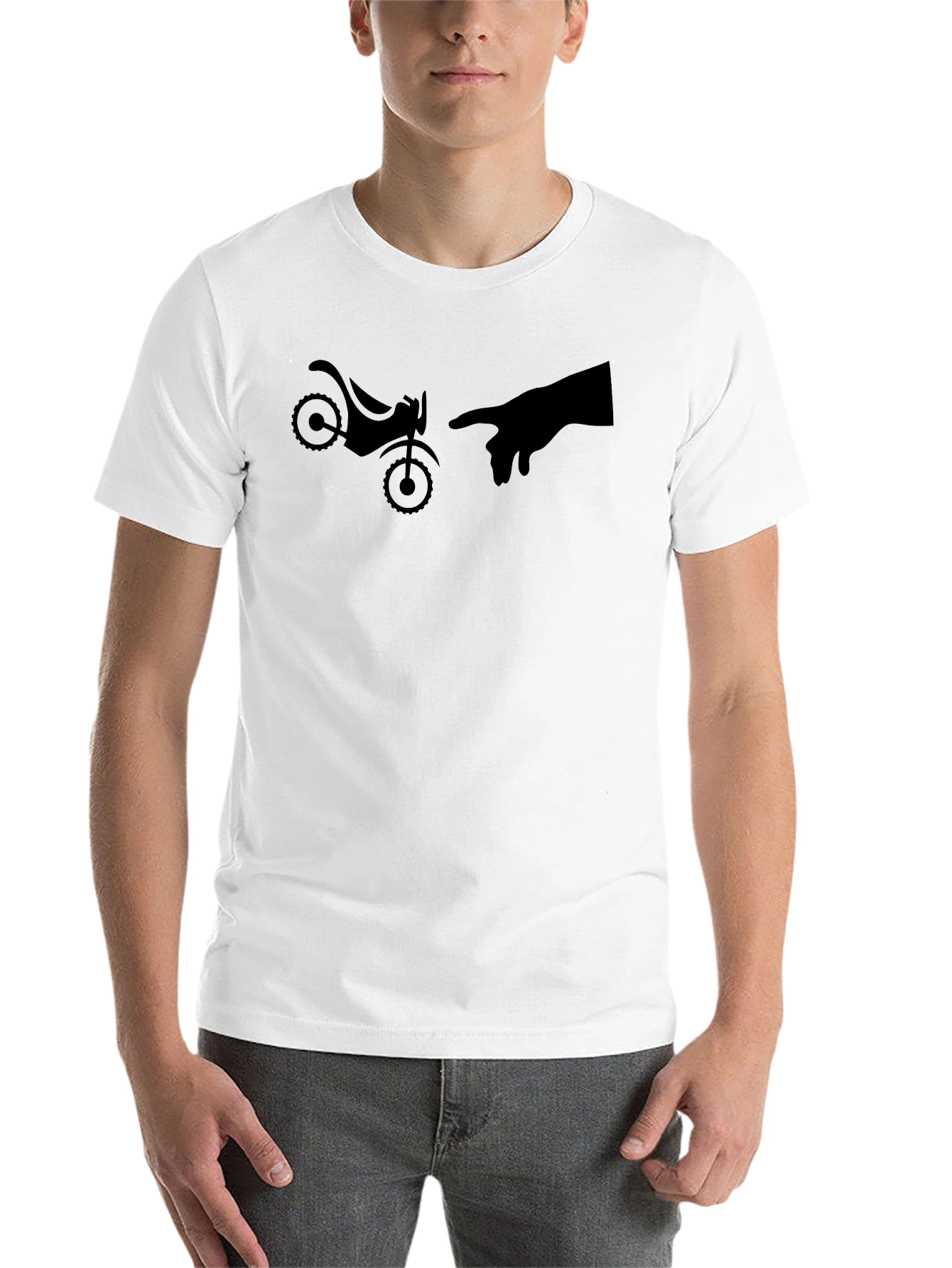 Black Motorcycle Creation T-Shirt - Ride On! view 14