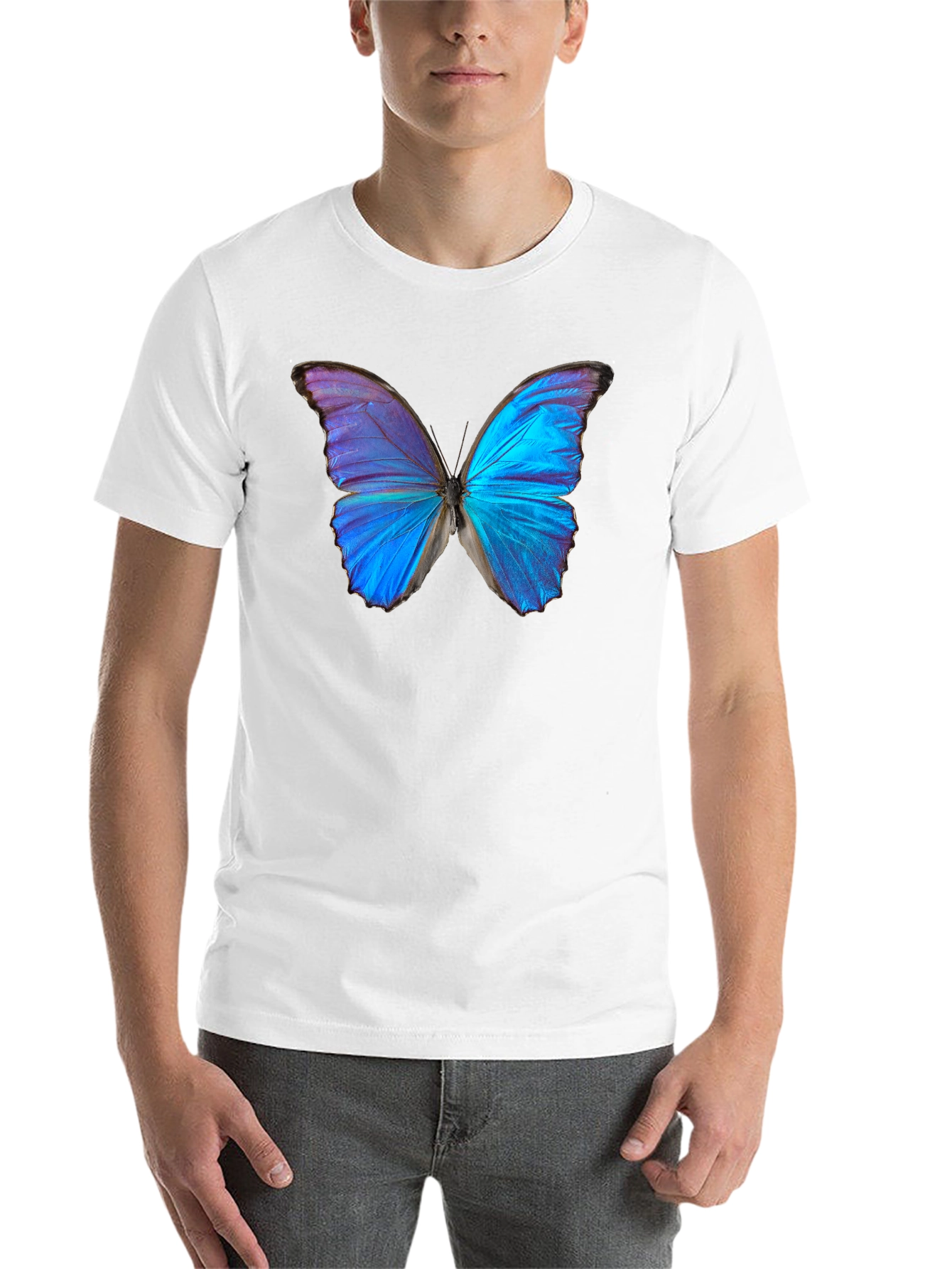 Black Butterfly Graphic Black T-Shirt view 14