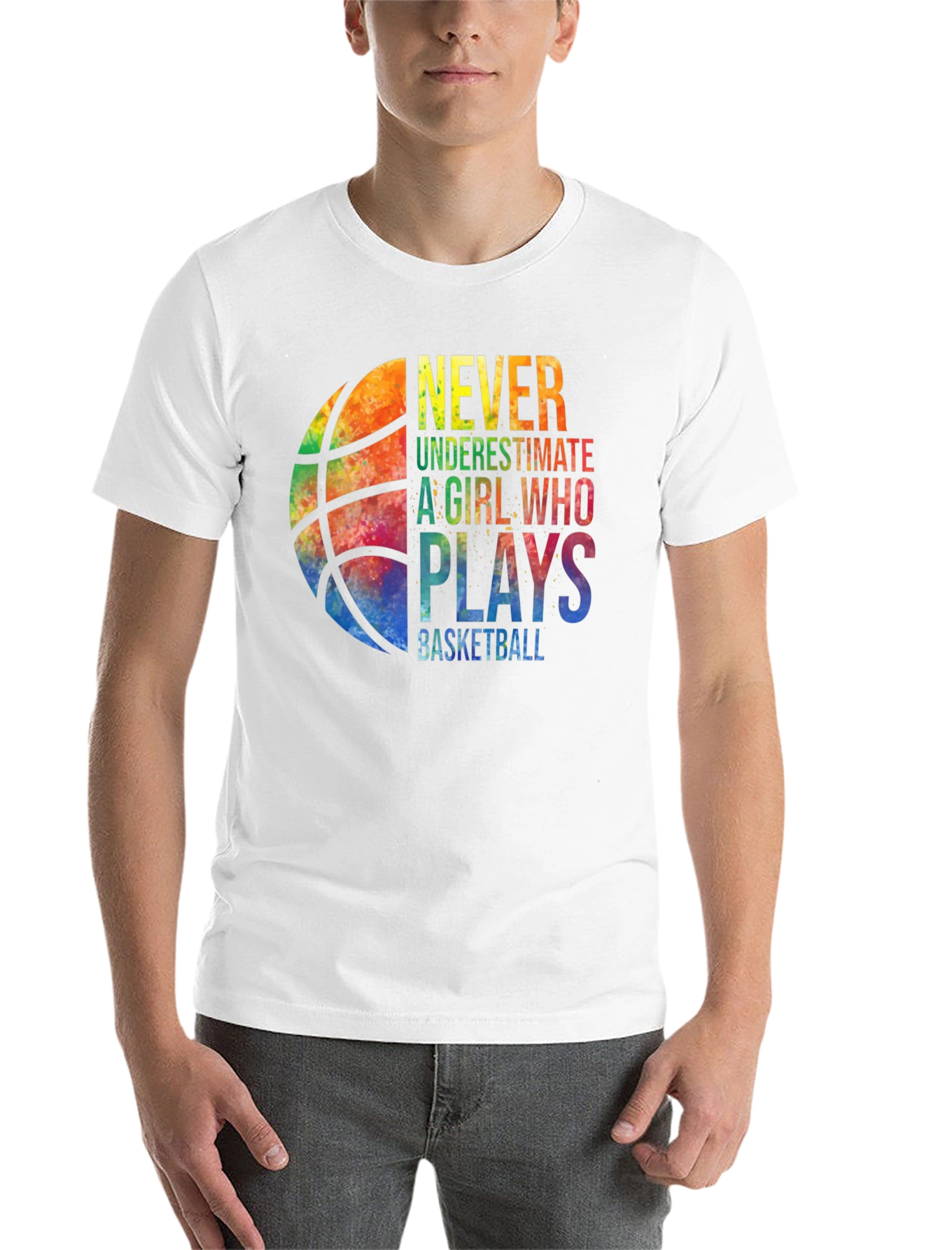 Black Basketball Girl T-Shirt - Never Underestimate view 14