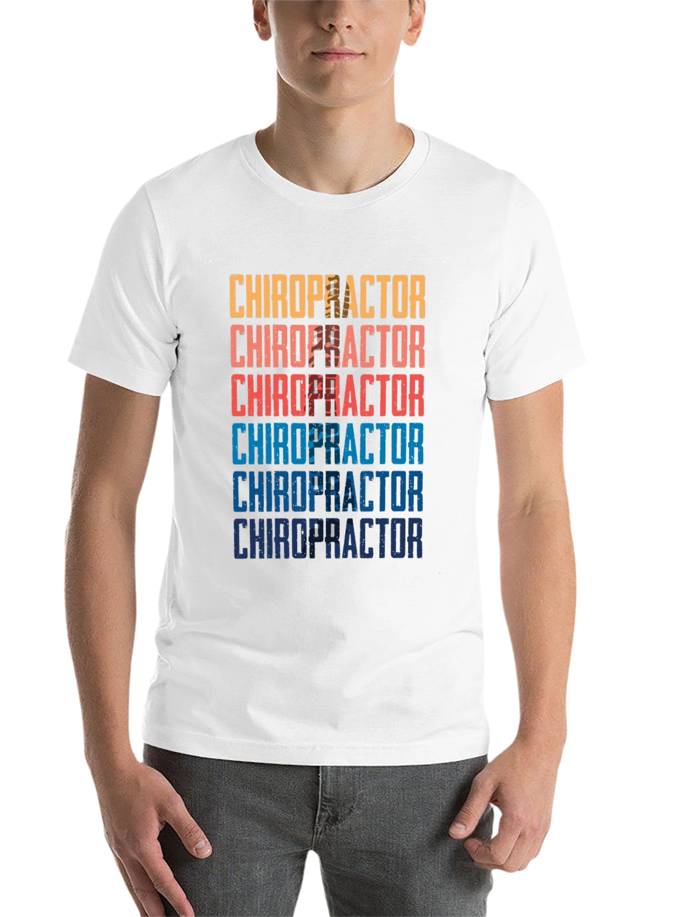 Black Chiropractor Vintage T-Shirt - Retro Style view 14