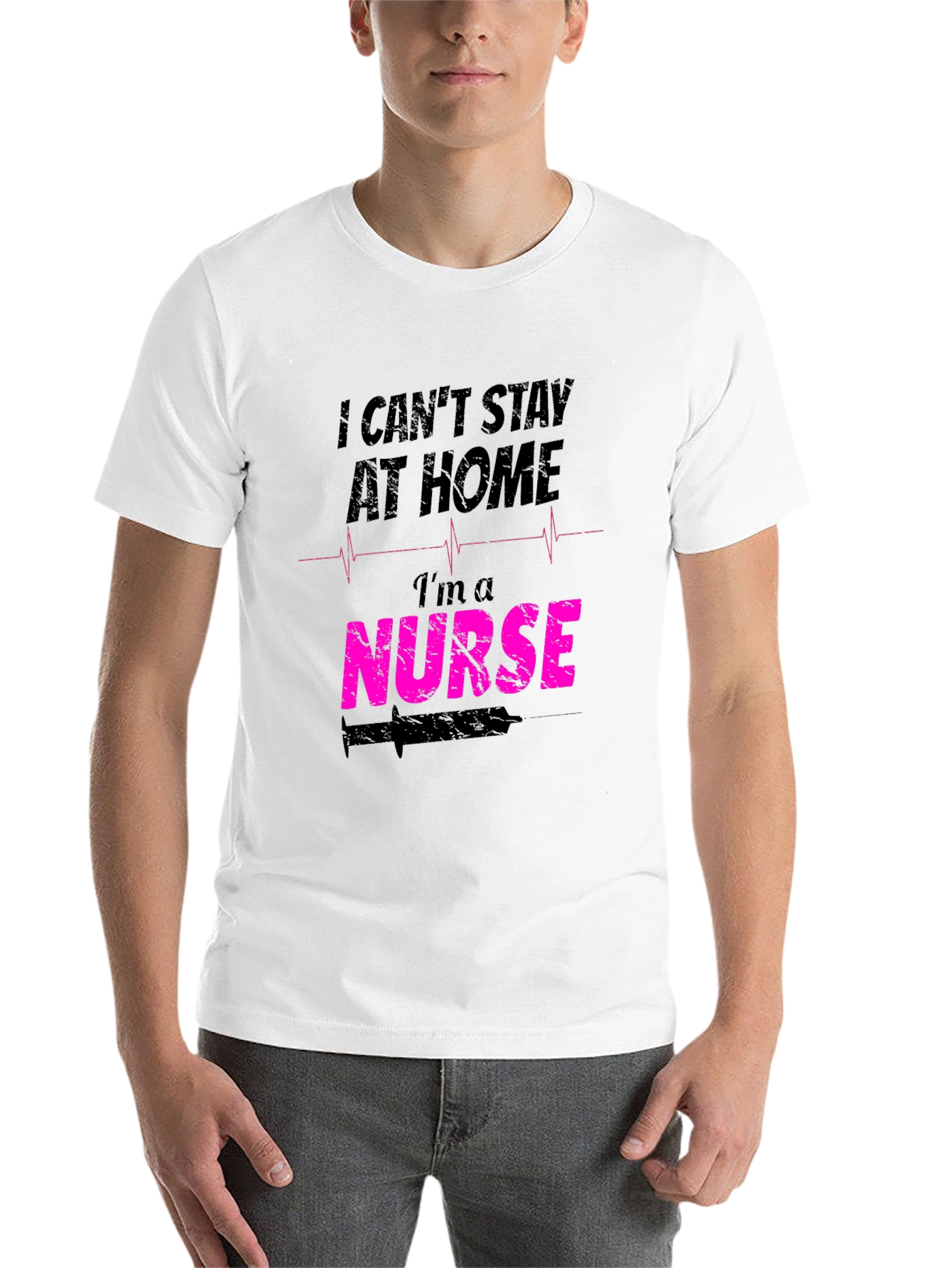 Black Nurse T-Shirt: I Can't Stay At Home view 14