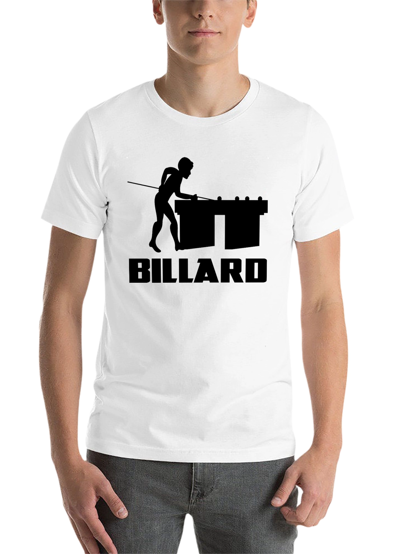 Black Billiard Player T-Shirt - Black Graphic Tee view 14