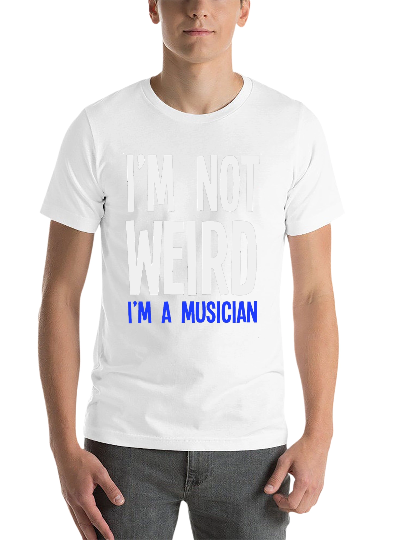 Black I'm Not Weird I'm A Musician T-Shirt view 14