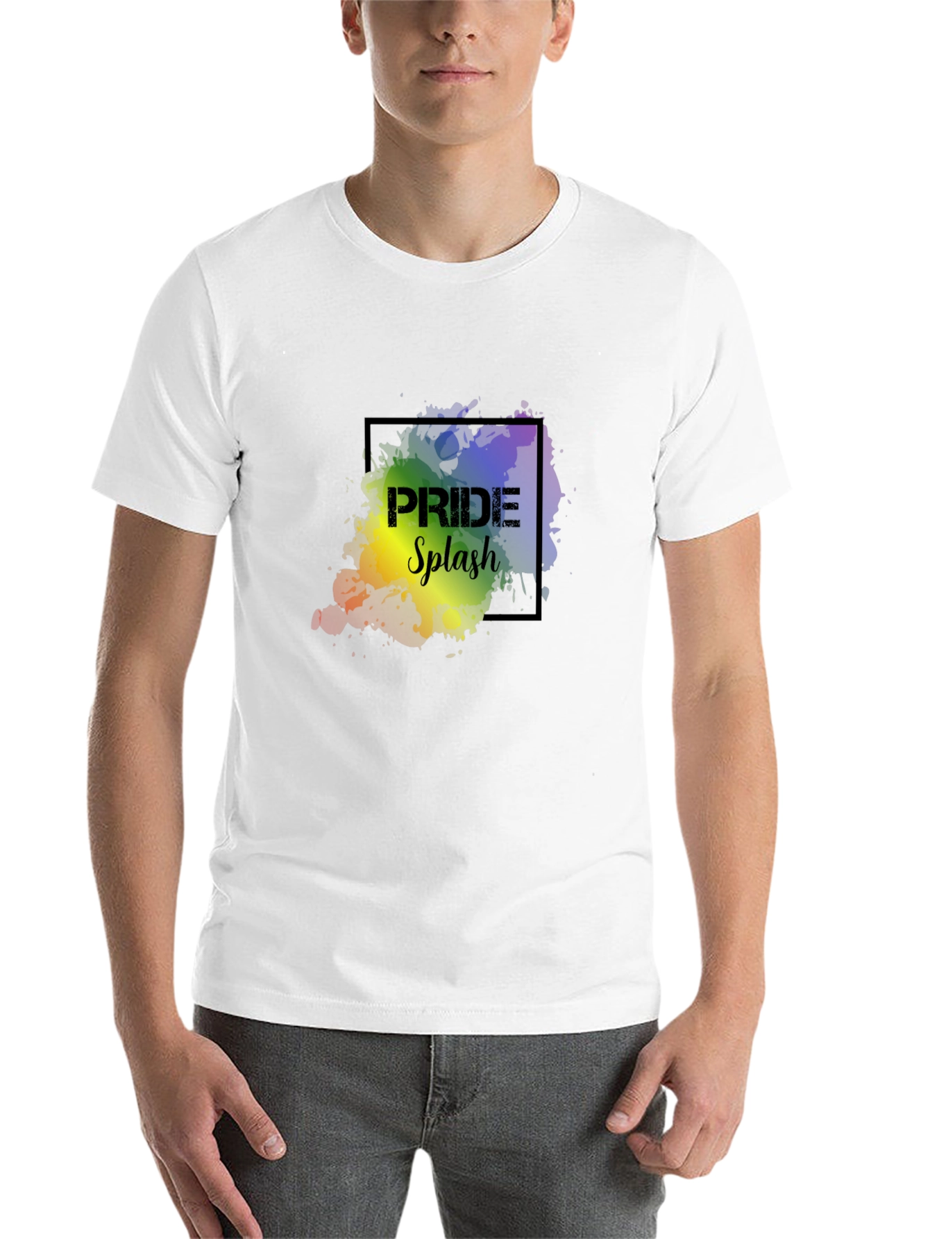 Pride Splash Graphic Tee - Black - 14