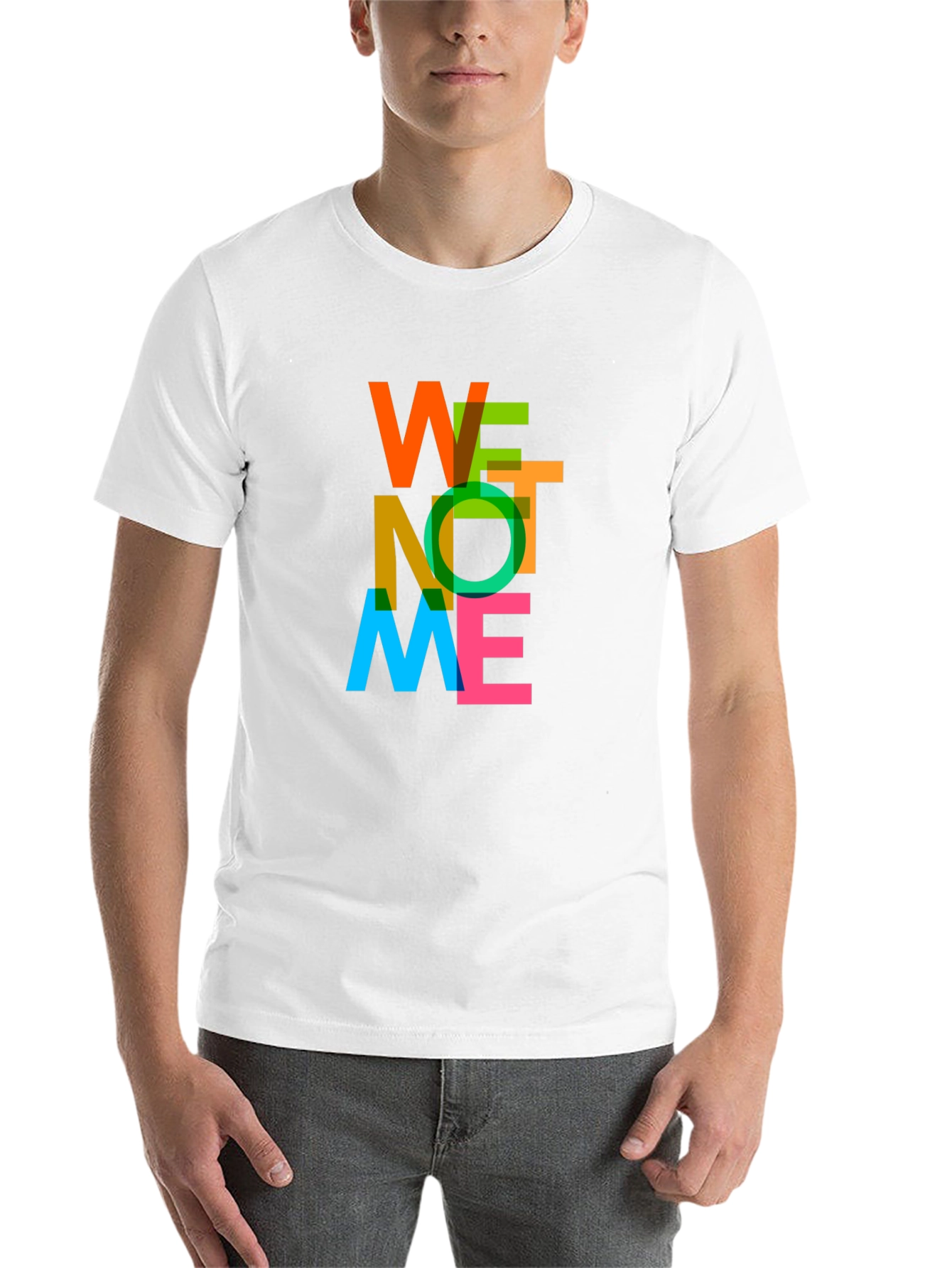 Black WE NOT ME Graphic T-Shirt - Black Crew Neck Tee view 14