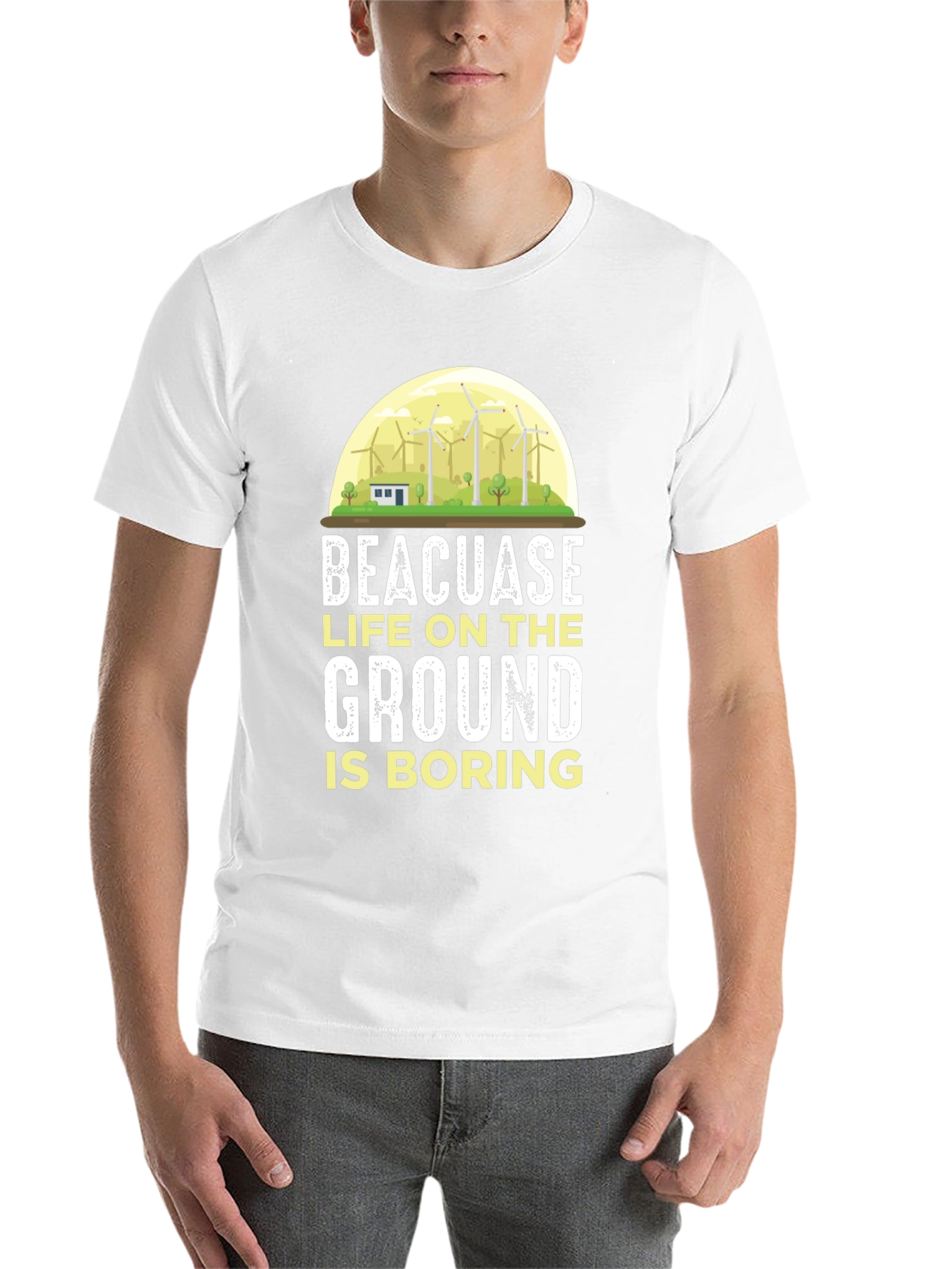 Black Life on the Ground is Boring T-Shirt view 14