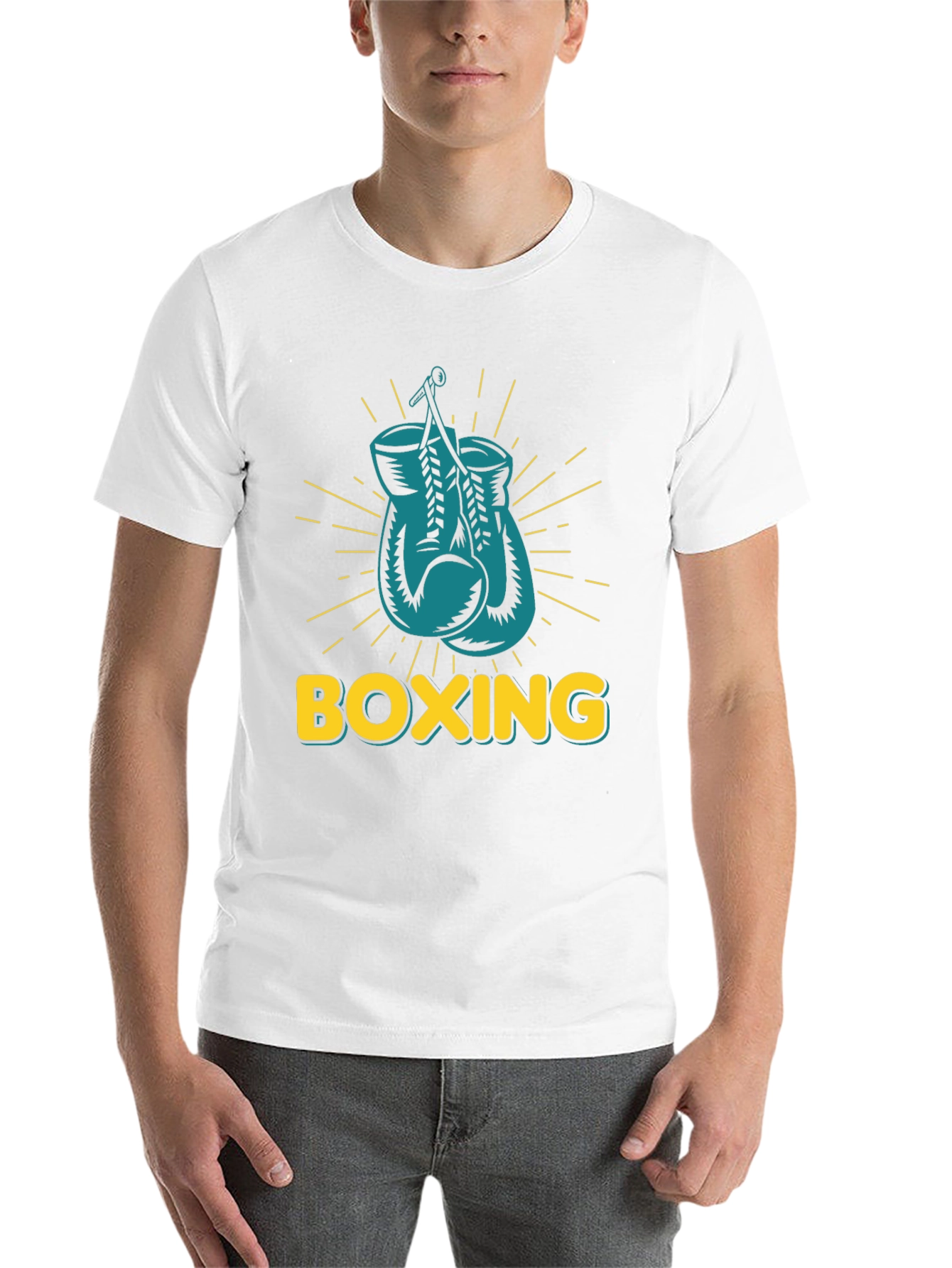Black Boxing Gloves Graphic Tee - Punch Out Style! view 14