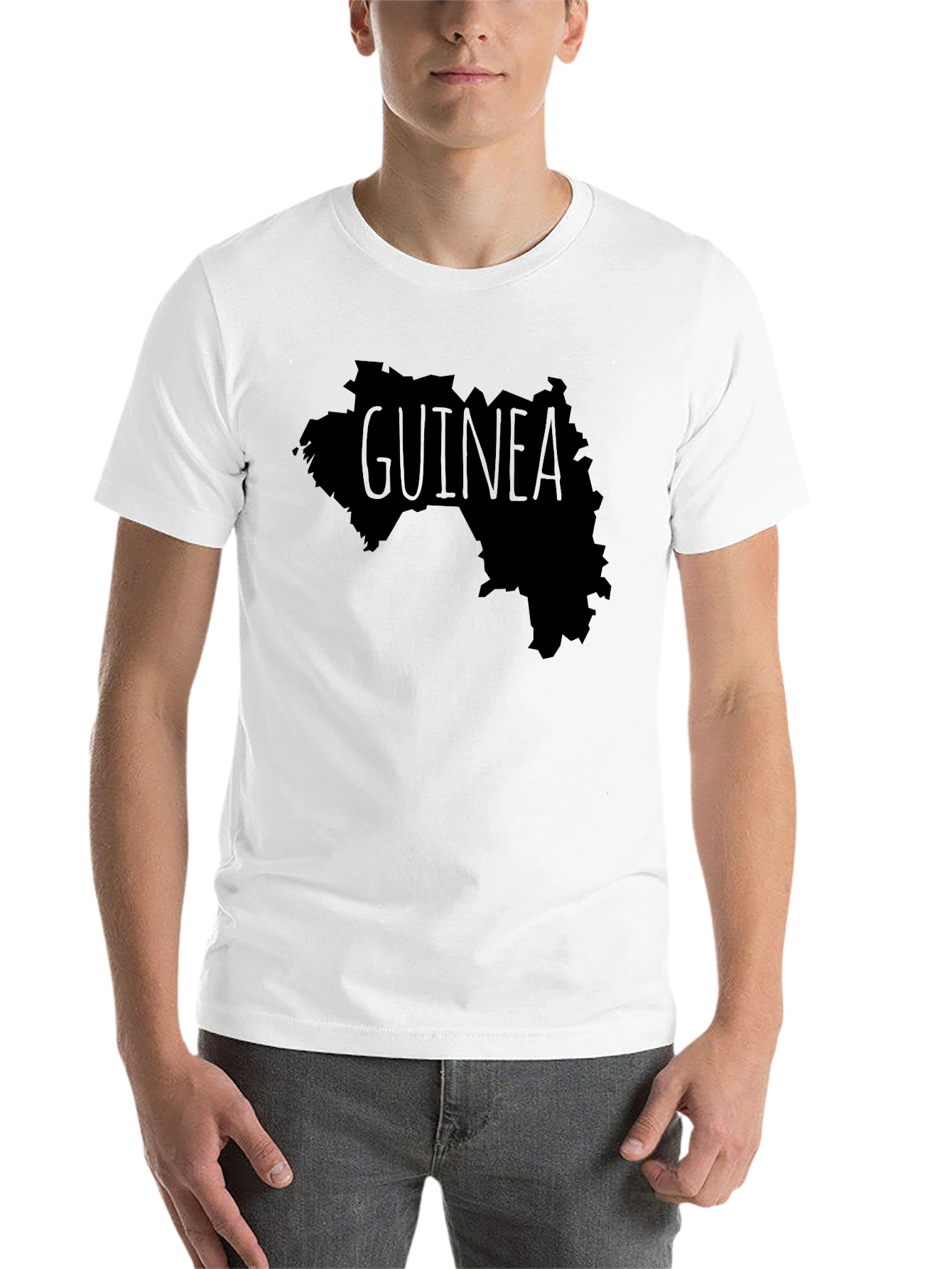 Guinea Map T-Shirt - Black - 14