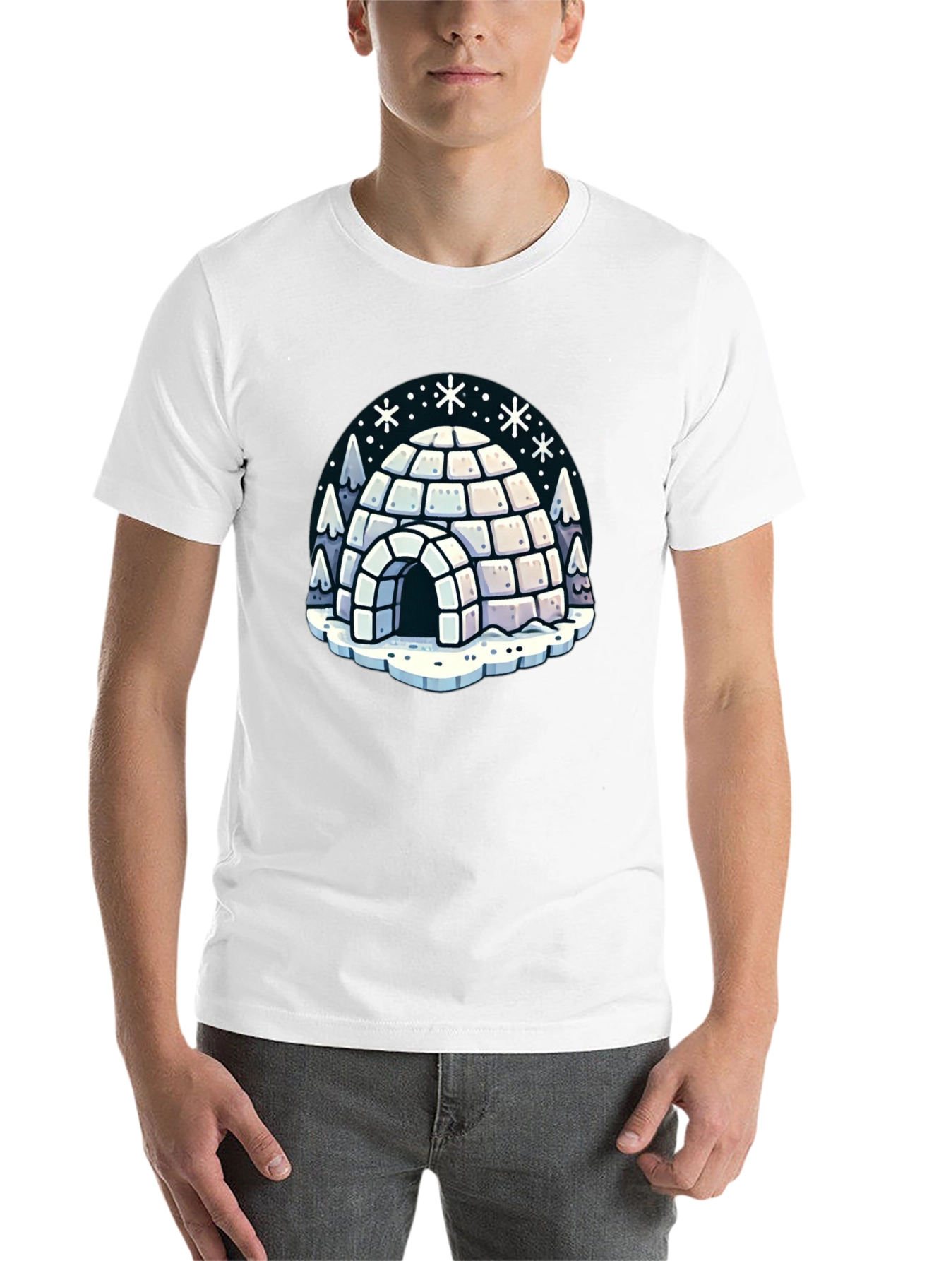 Black Igloo Graphic Tee - Winter Fun view 14