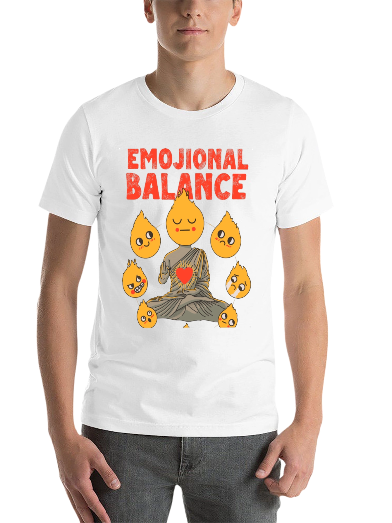 Black Emotional Balance Graphic Tee view 14