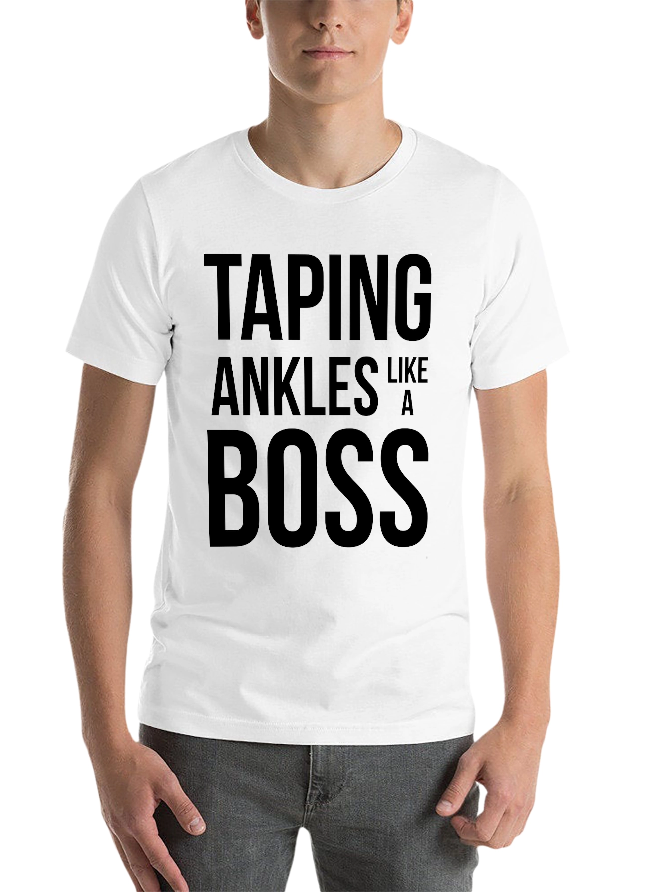 Black Taping Ankles Like a BOSS Black T-Shirt view 14