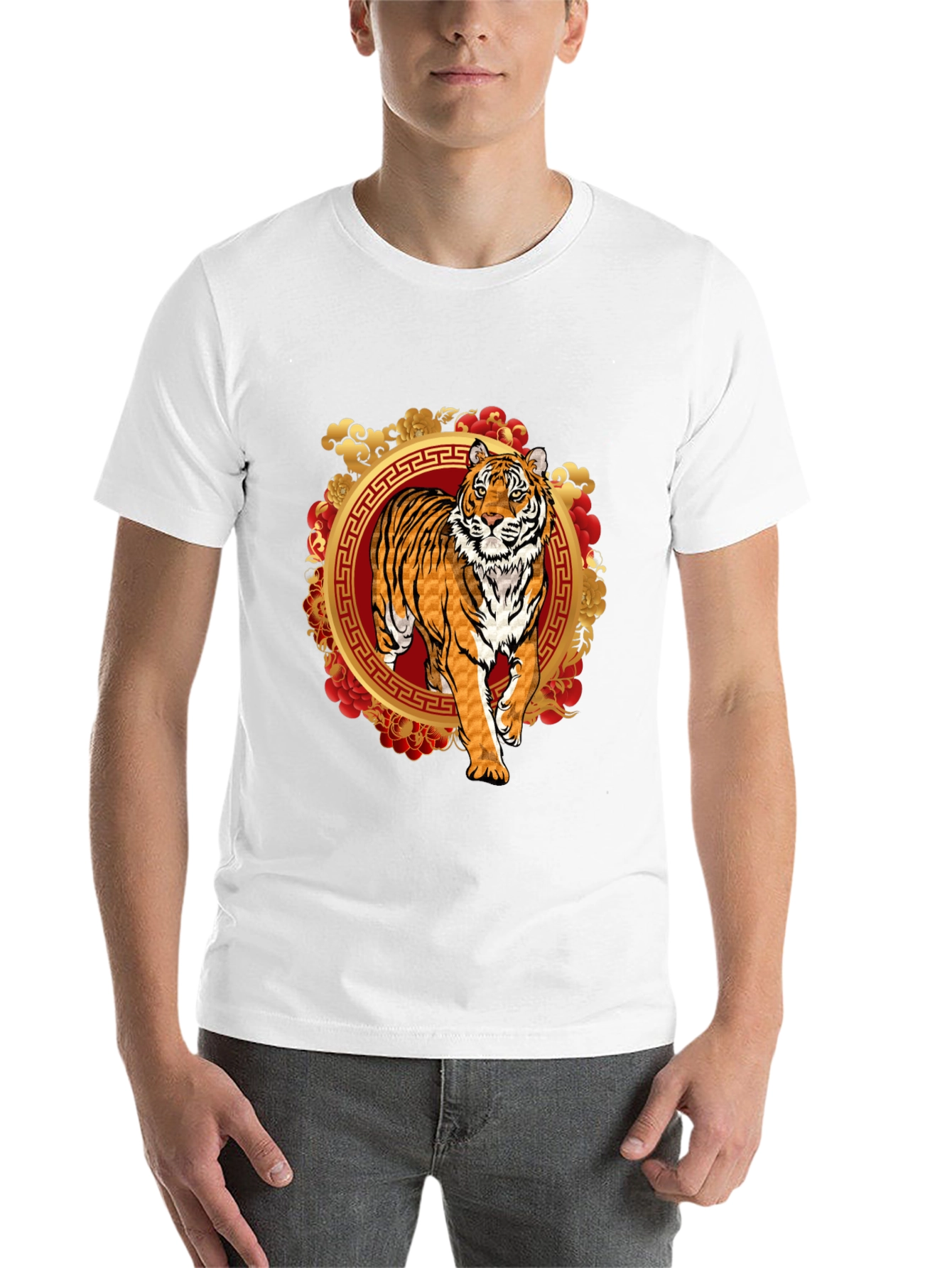 Black Year of the Tiger Graphic Tee view 14
