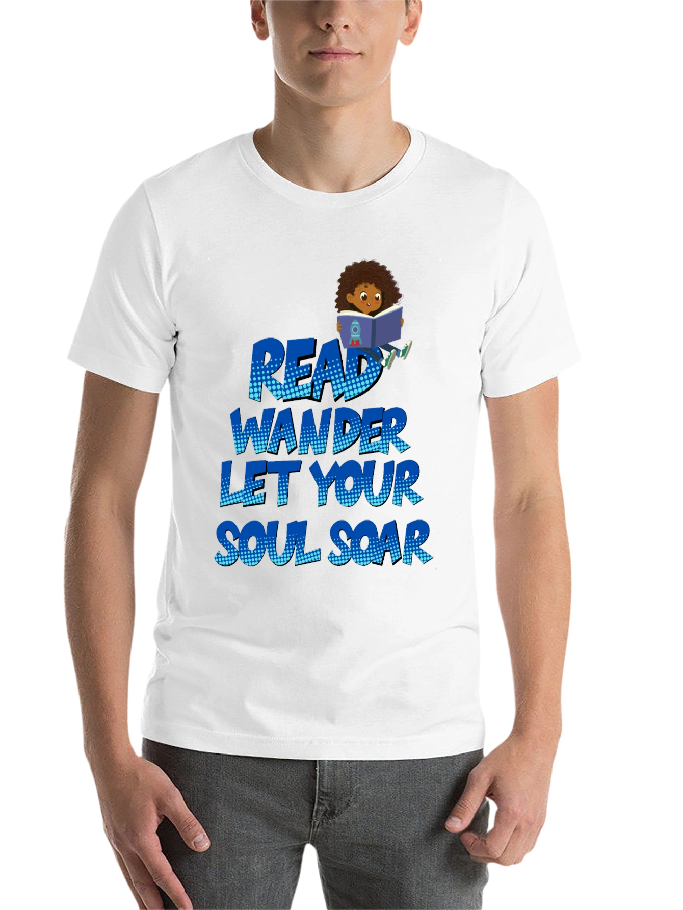 Black Read Wander Soul Soar Black T-Shirt view 14