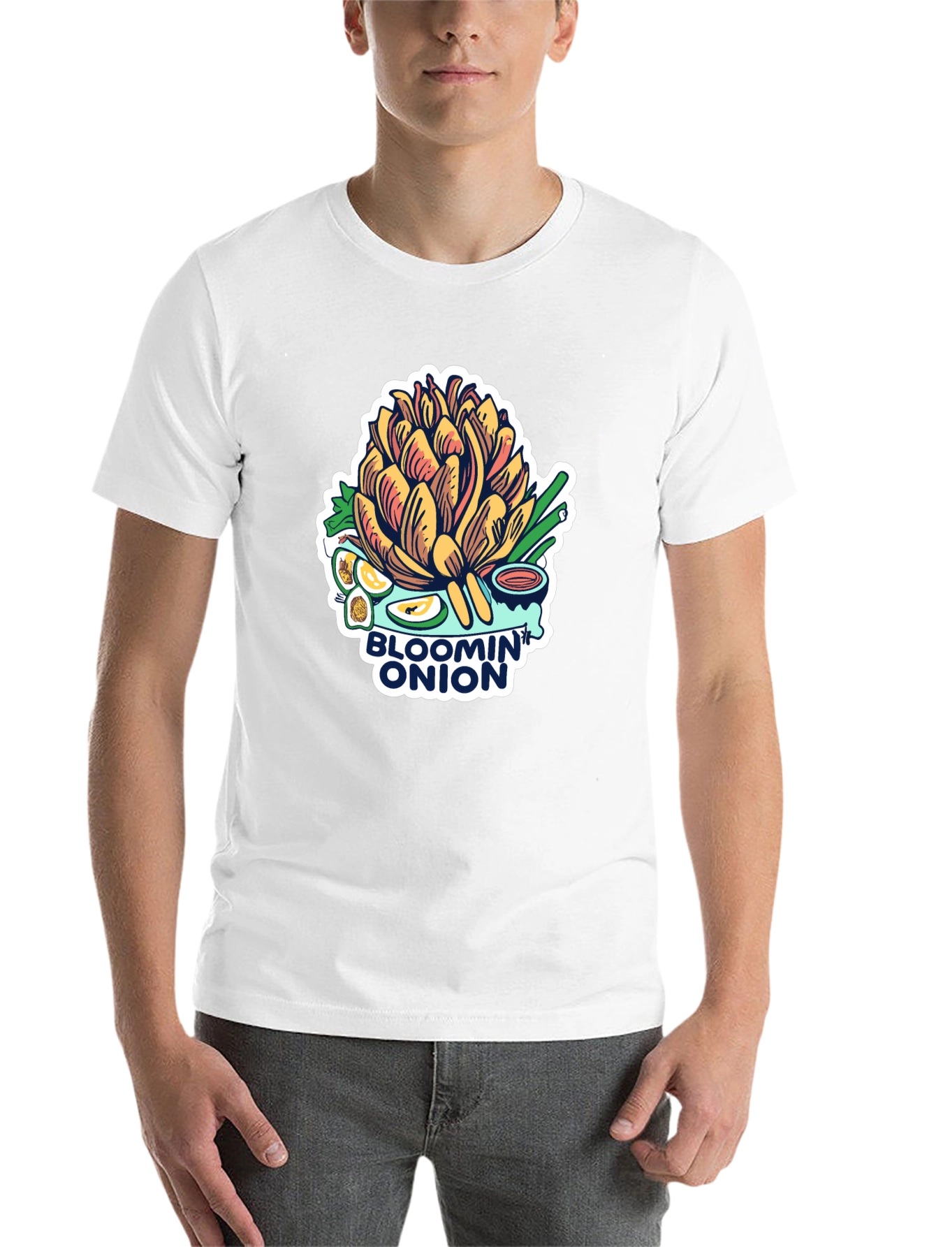 Black Bloomin' Onion Graphic Tee - Foodie T-Shirt view 14