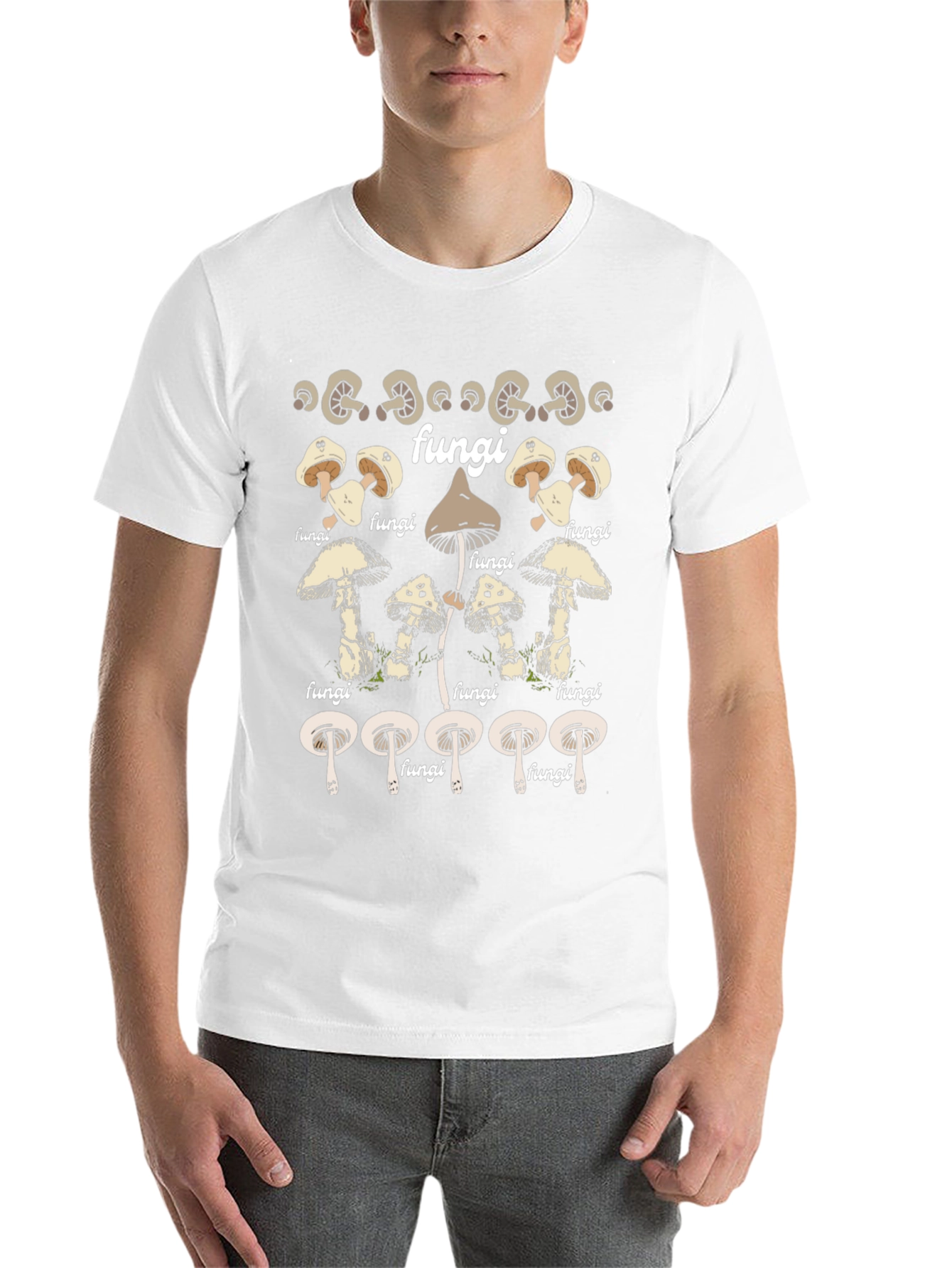 Black Fungi Graphic Tee - Unique Mushroom Design T-Shirt view 14