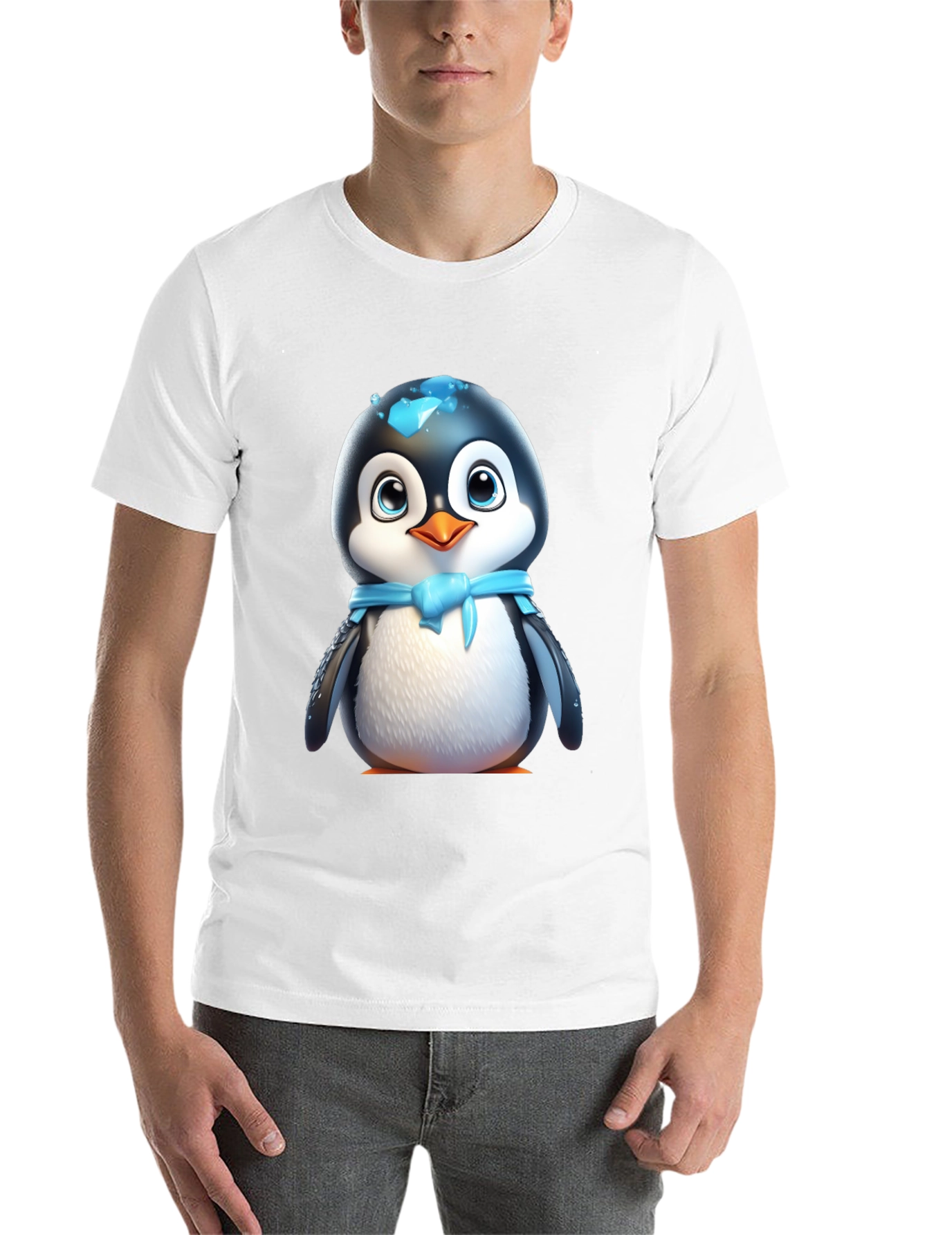 Cute Cartoon Penguin T-Shirt - 14