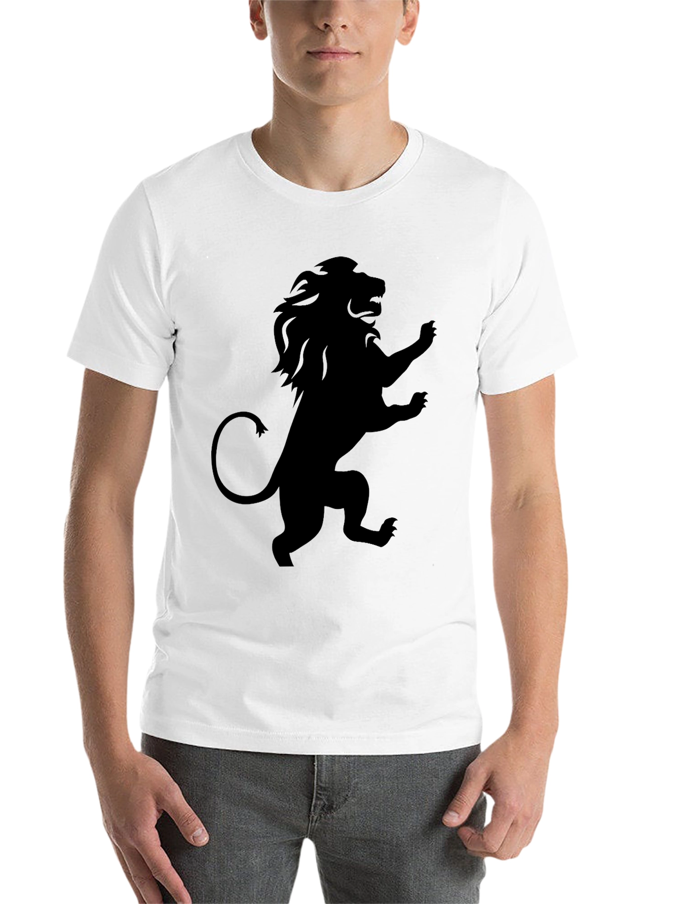 Black Lion Rampant Graphic T-Shirt - Black view 14