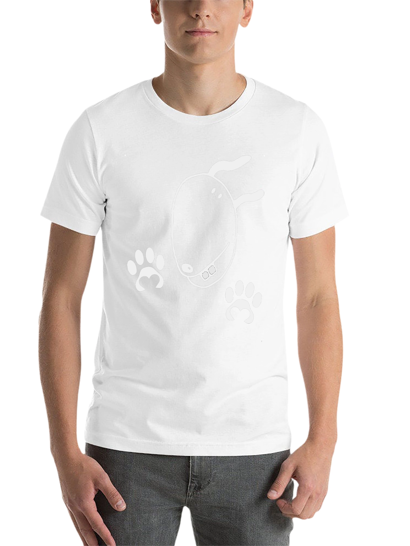 Black Dog Lover T-Shirt - Funny Cartoon Dog Design view 14