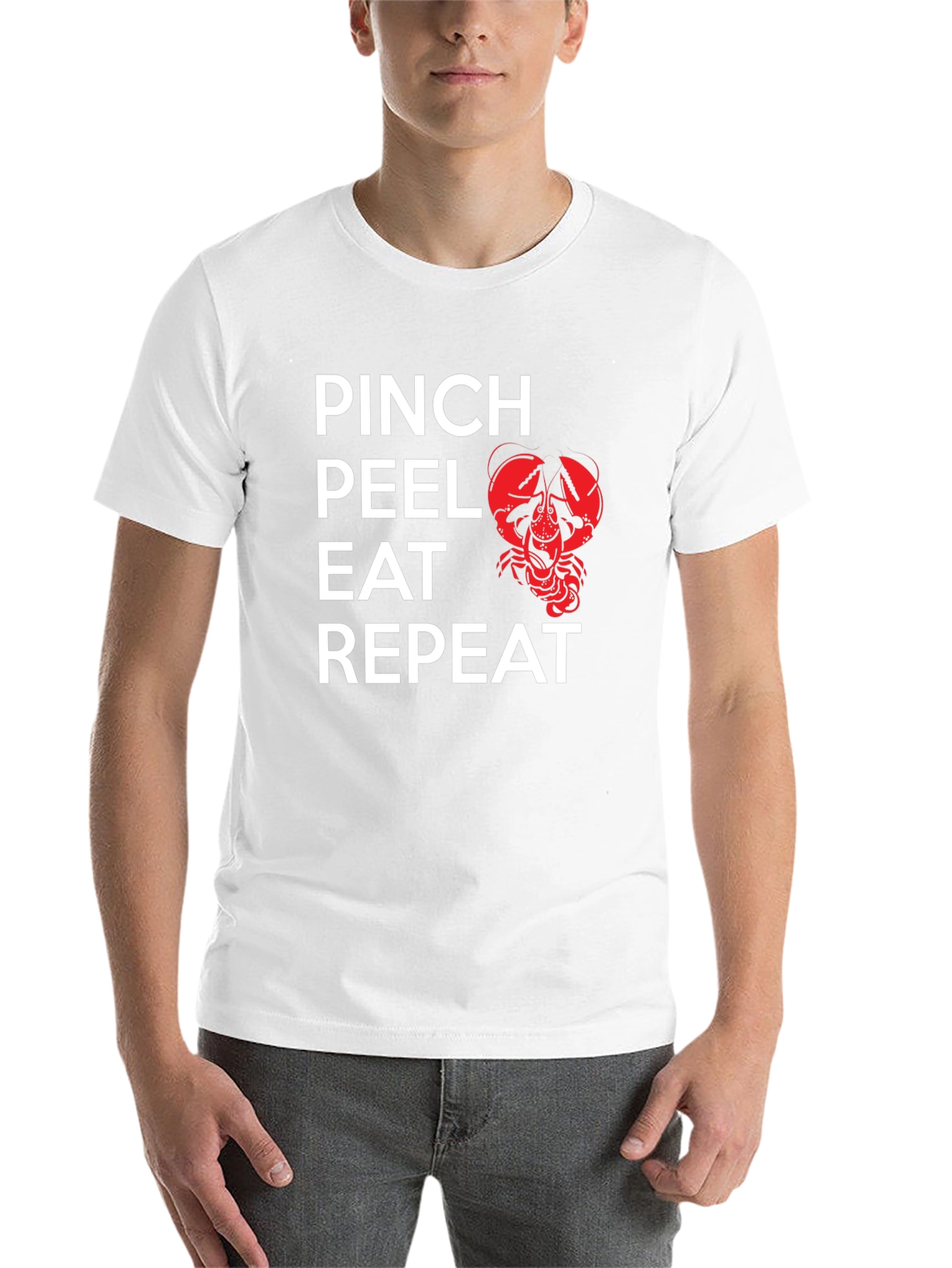 Pinch Peel Eat Repeat Crawfish Graphic Tee - 14