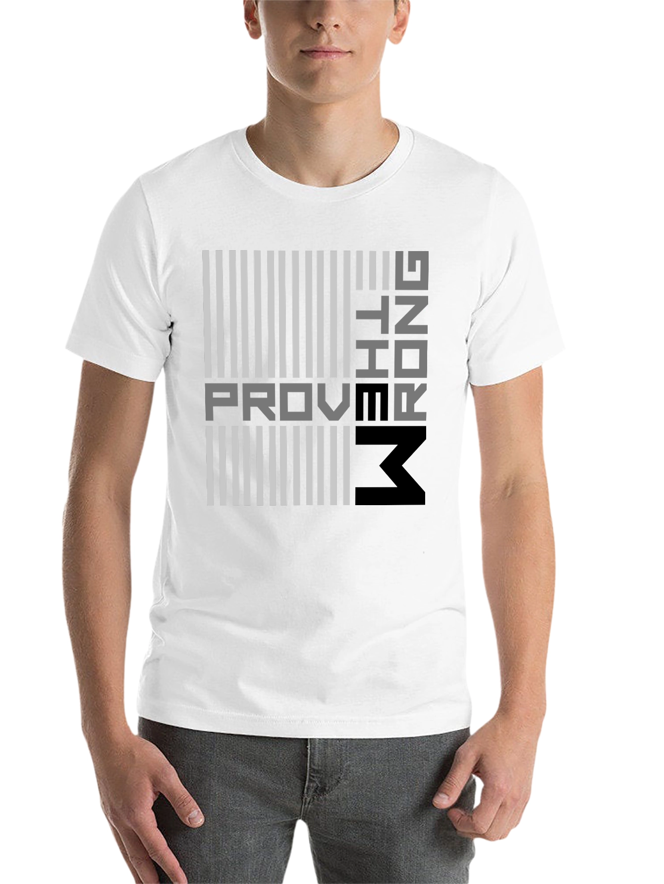 Black Proving Them Wrong Graphic T-Shirt - Modern Design view 14