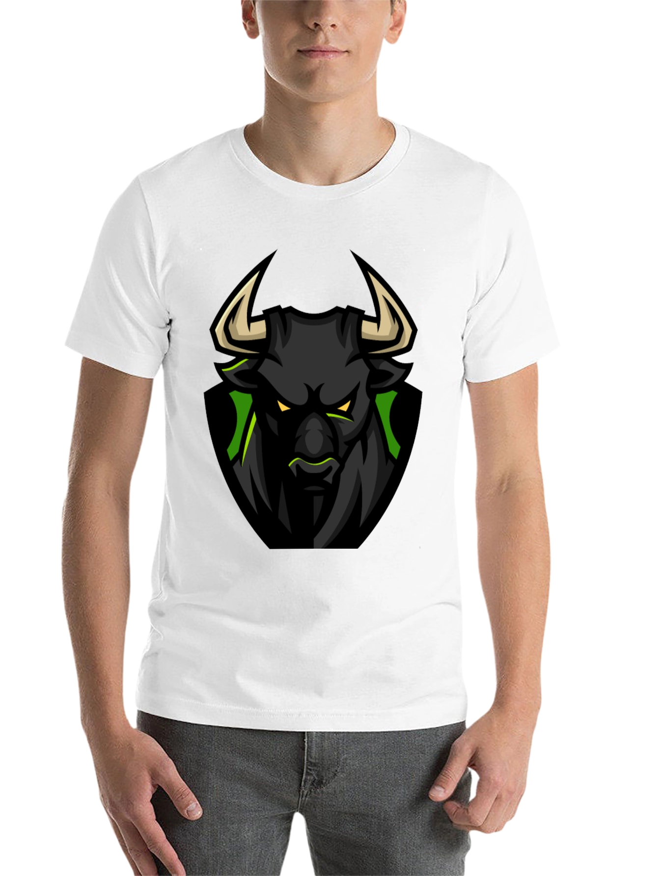 Black Bull Graphic Tee - Fierce Design - 14