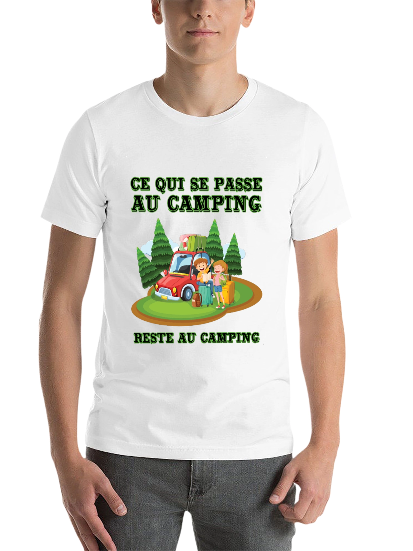 Black Camping Trip T-Shirt view 14