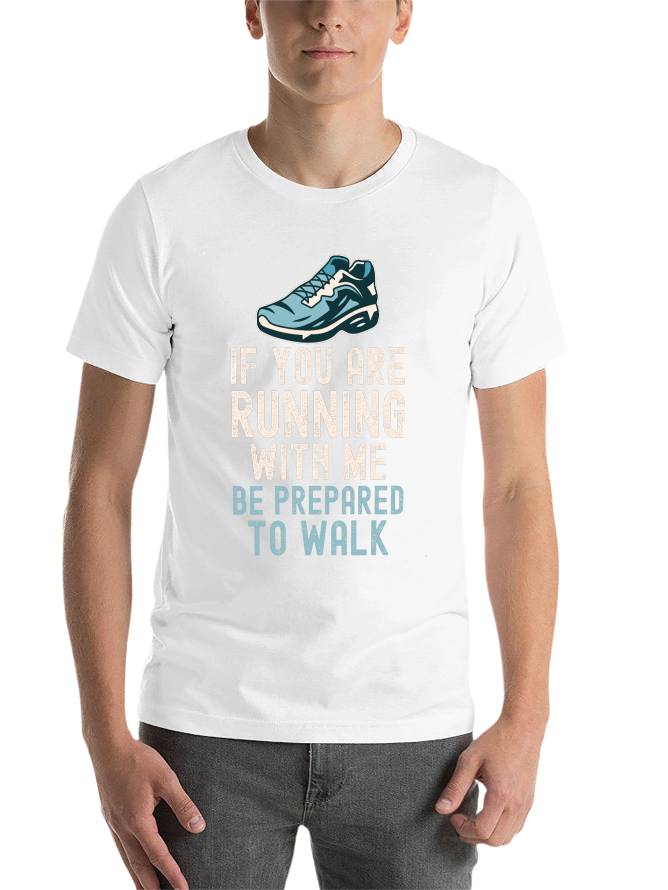 Black Funny Running T-Shirt - Be Prepared To Walk view 14