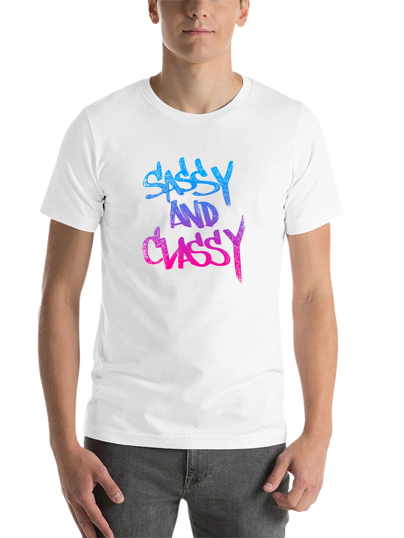 Black Sassy and Classy Black Graphic Tee view 14