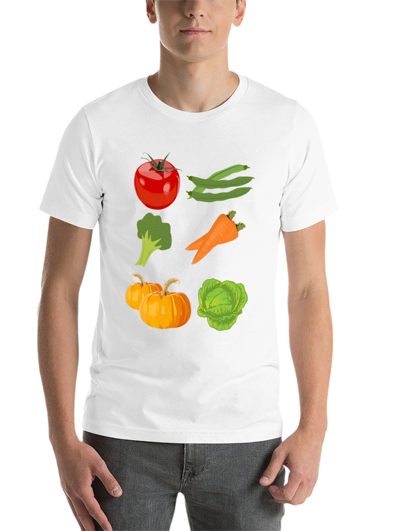 Black Veggie T-Shirt - Eat Your Vegetables view 14