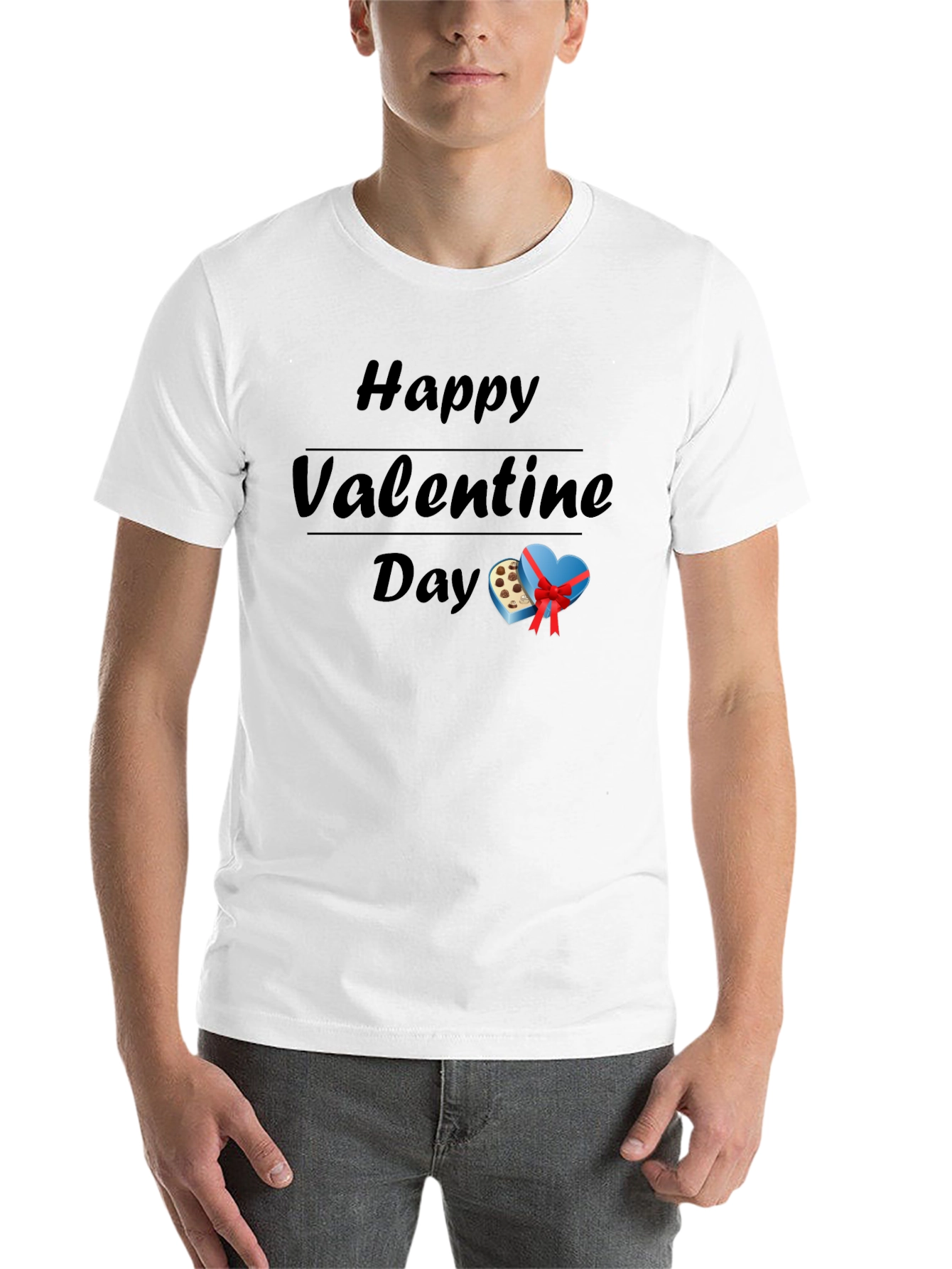 Black Happy Valentine's Day Graphic Tee view 14